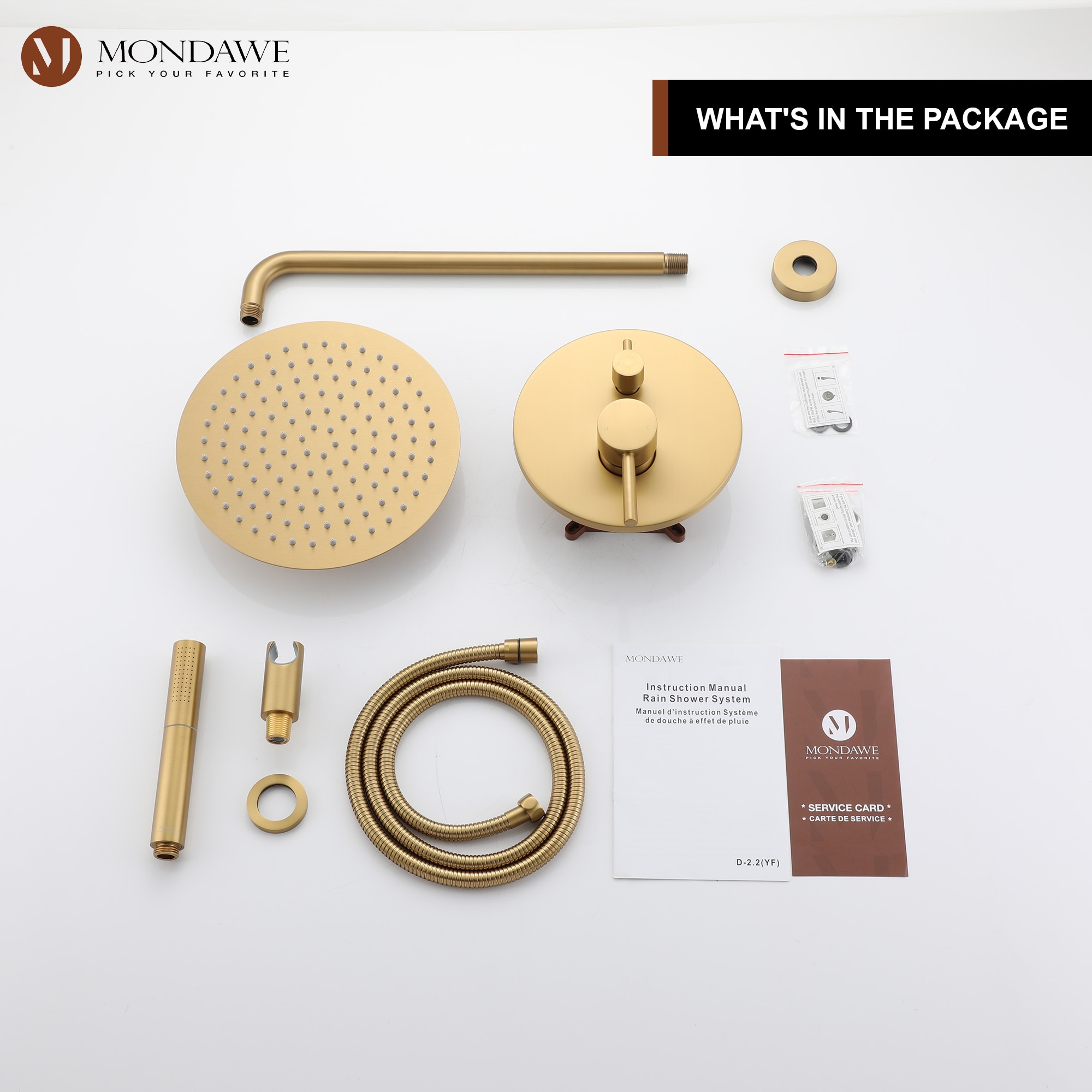 Mondawe MO-DT60831BG Showerhead-Bar-Panels - View #9