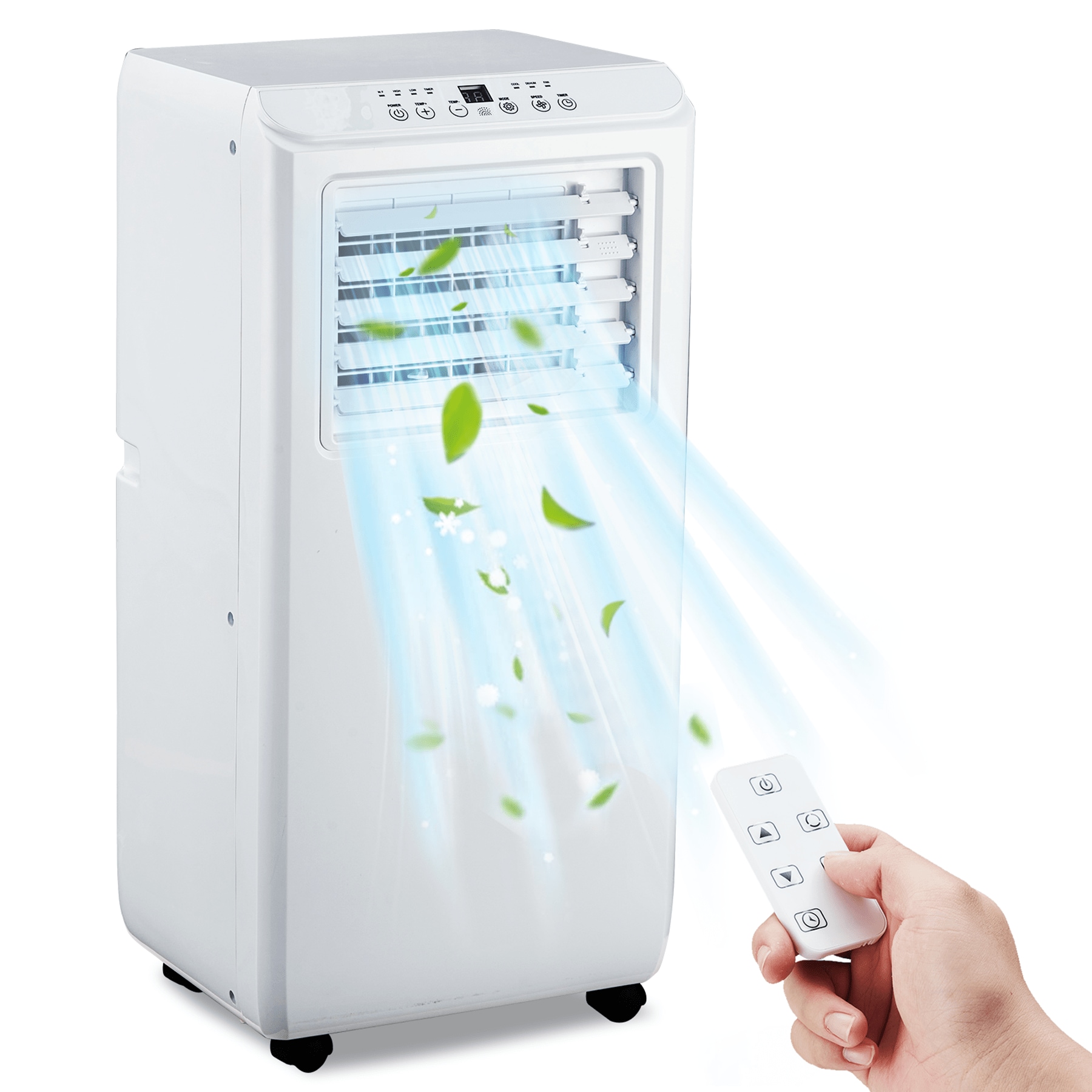 WhizMax LSTY00PHO-10GCOHX3 6000 BTU DOE 115 Voltage Portable Air Conditioner with Remote Control Included Cools 450 Sq. Ft.