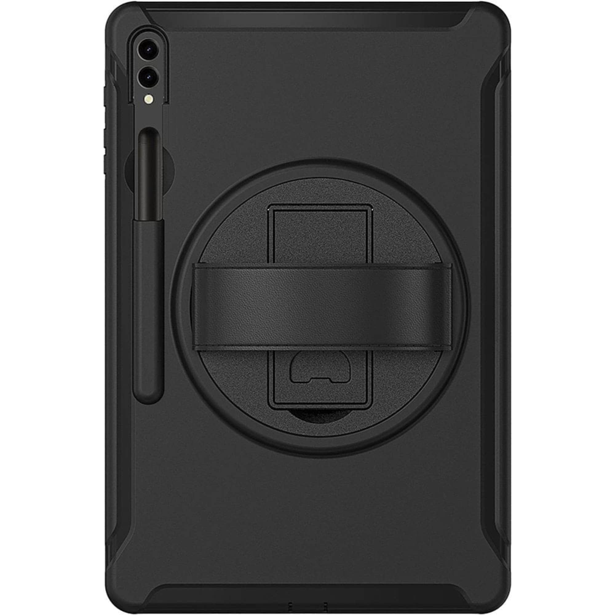 SAHARA  - Protection Hand Strap Series Case for Samsung Galaxy Tab S10 Ultra Tab S9 Ultra and Tab S8 Ultra - Black