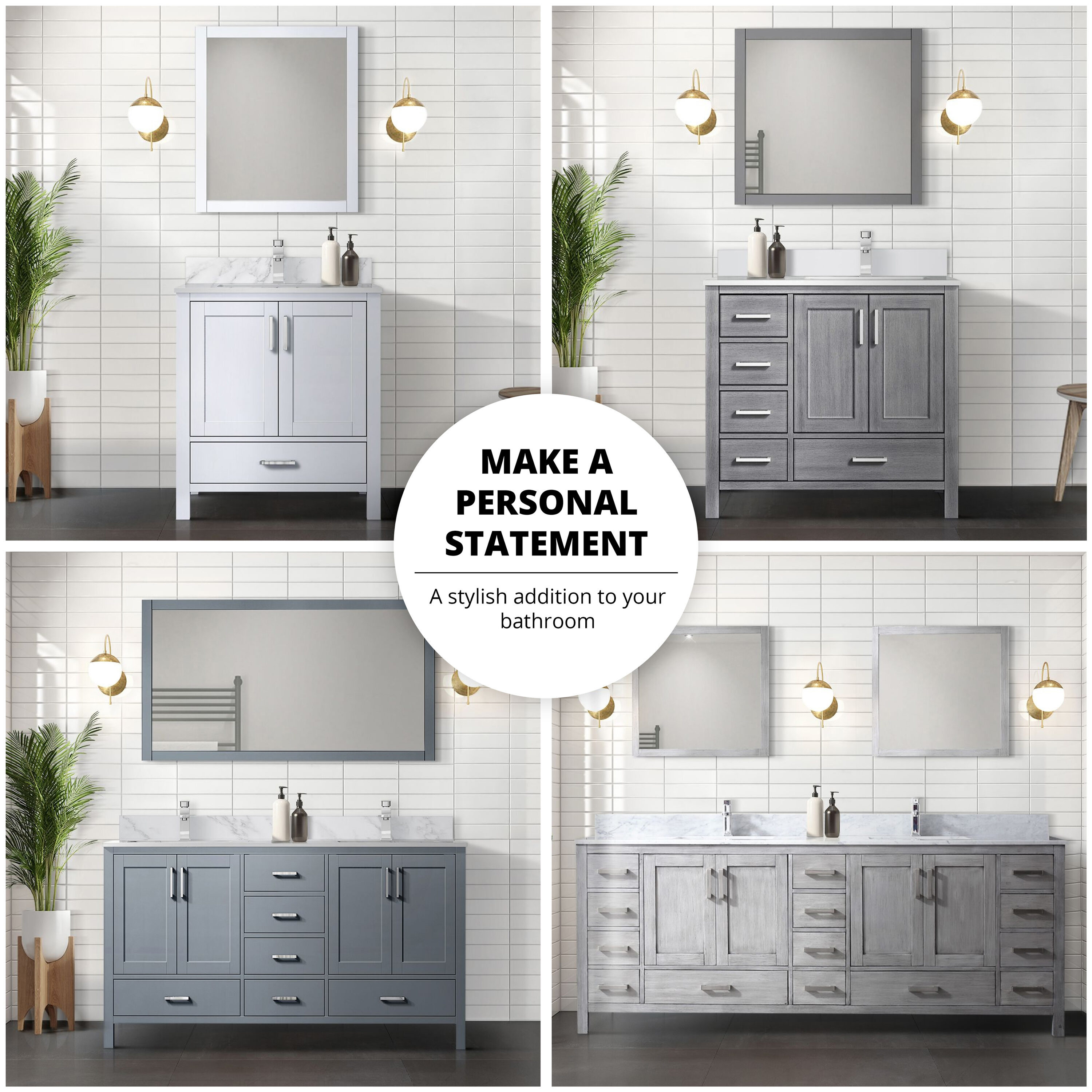 Lexora LJ342230SDWQM28 Bath-Vanity-Combo - View #5