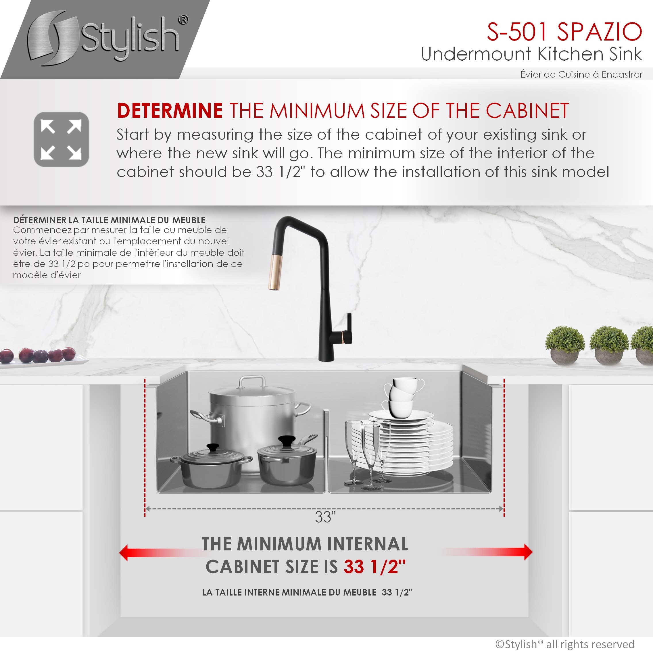 Stylish S-501XG1 Kitchen-Sinks - View #9