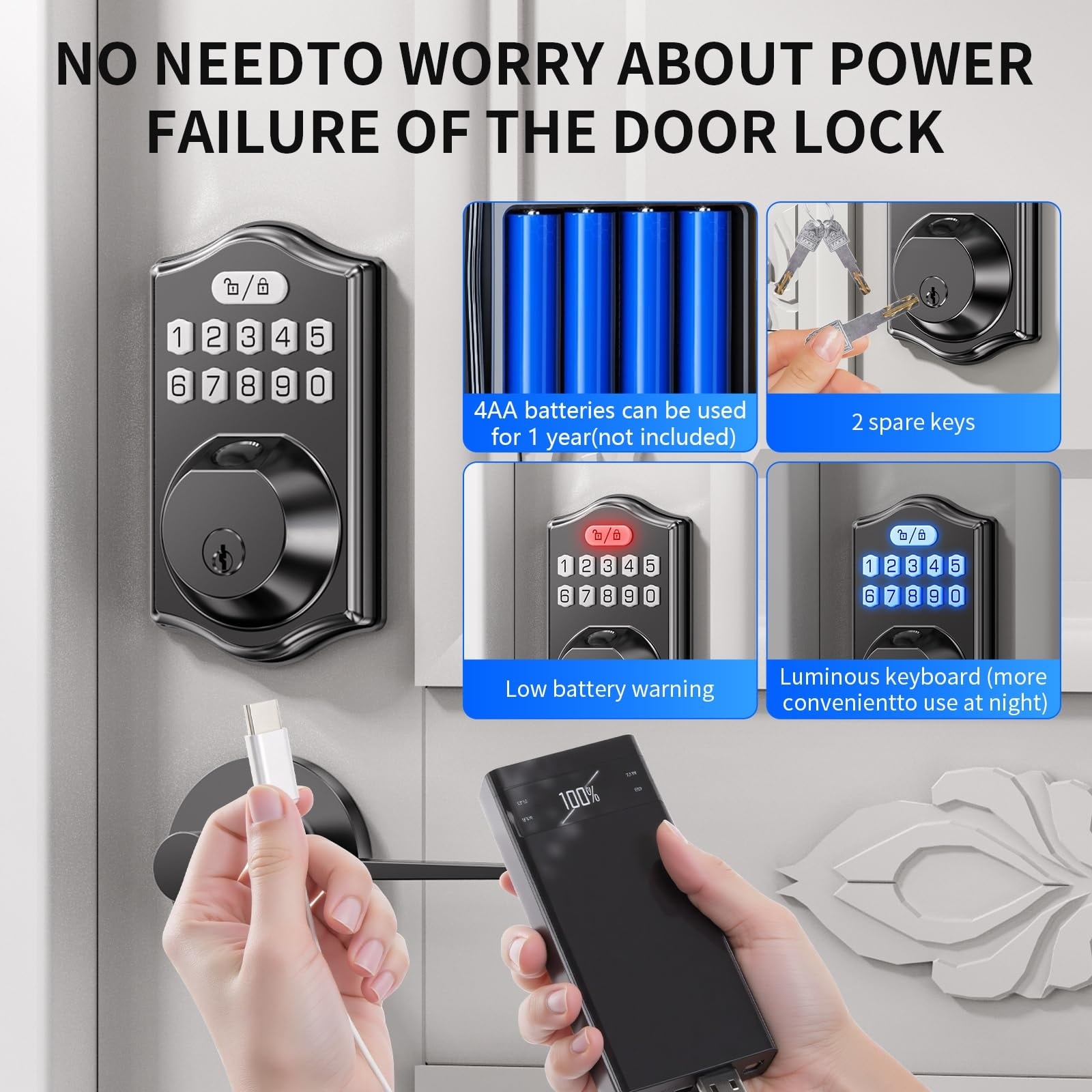 Adrinfly LAD0509M25 Electronic-Door-Locks - View #5