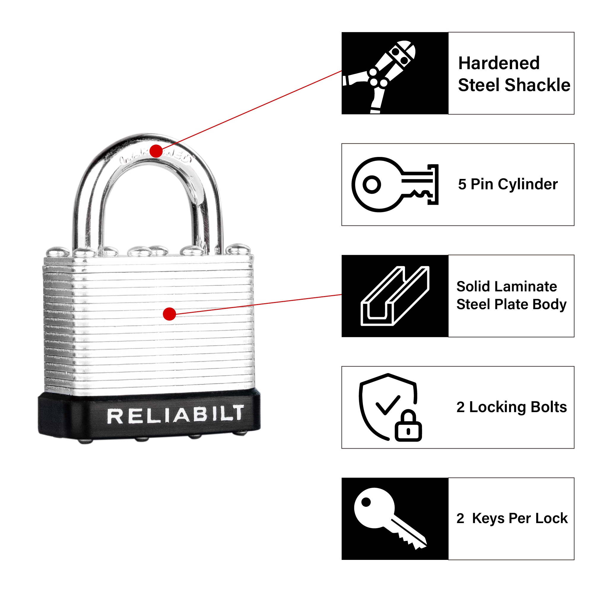 RELIABILT AH140005 Padlocks-Locks-Cables - View #17