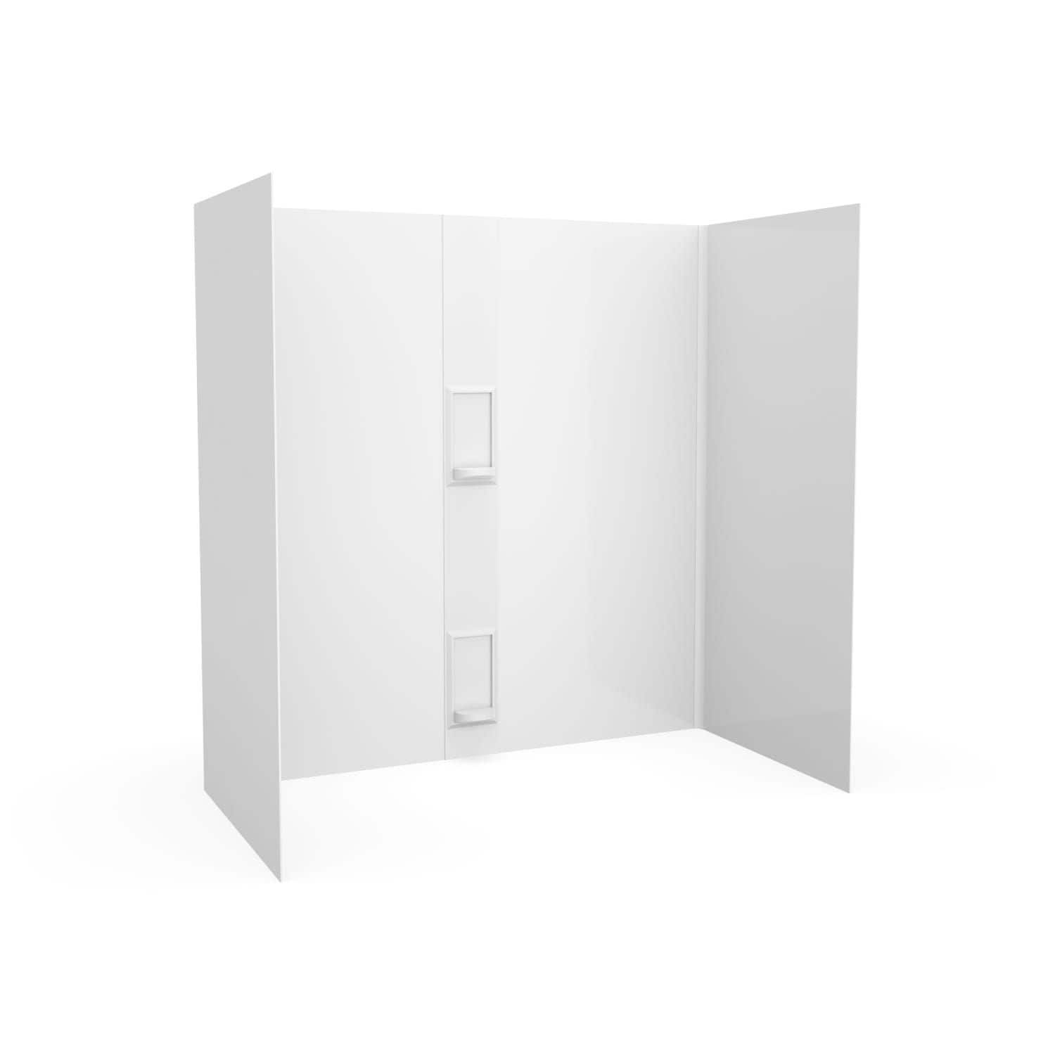 SWAN SS00605.010 30-in L x 60-in W x 60.0-in H White (010) 5 -Piece Glue Up Bathtub surround