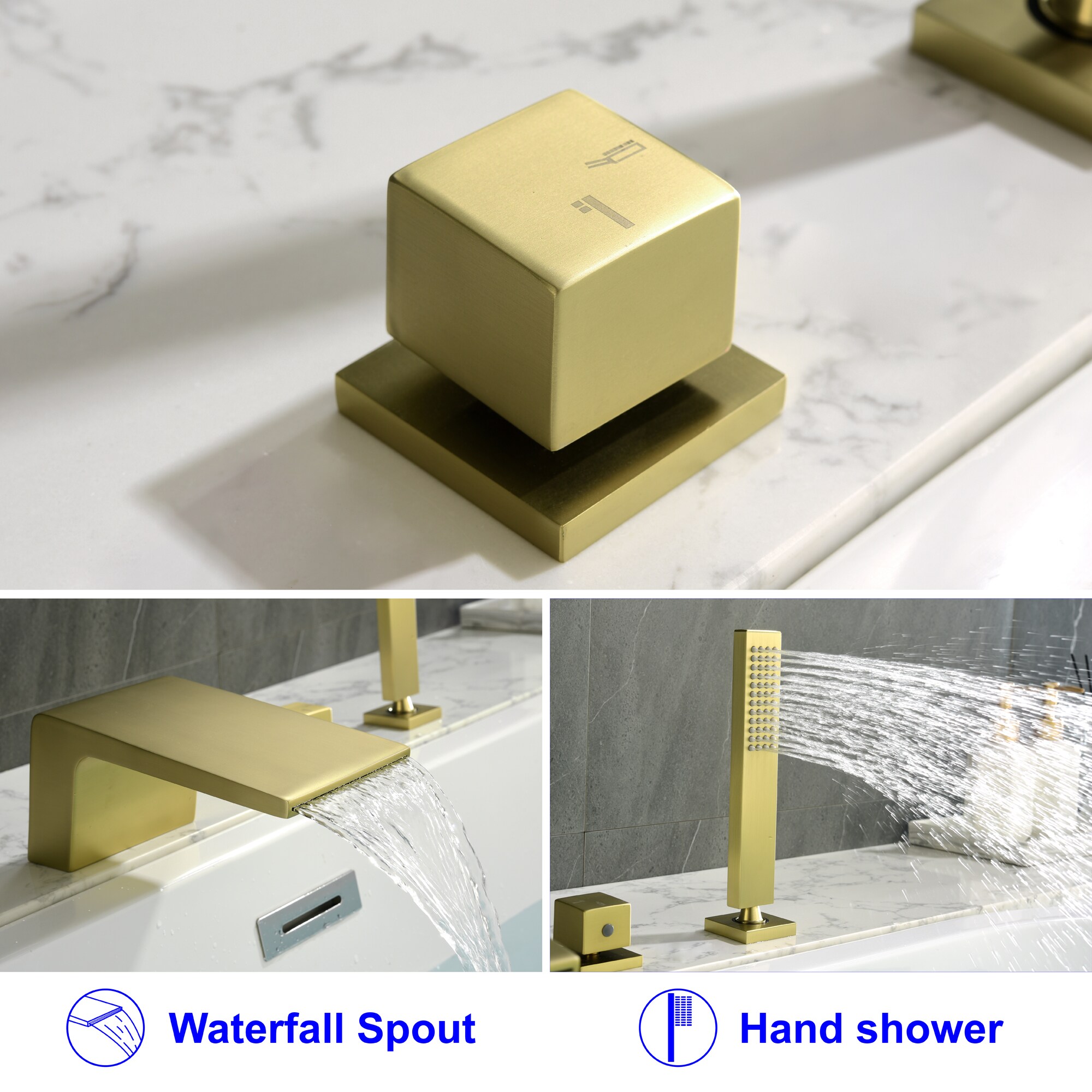 Clihome CSMD-BF17-24BG Roman-Tub-Faucets - View #7