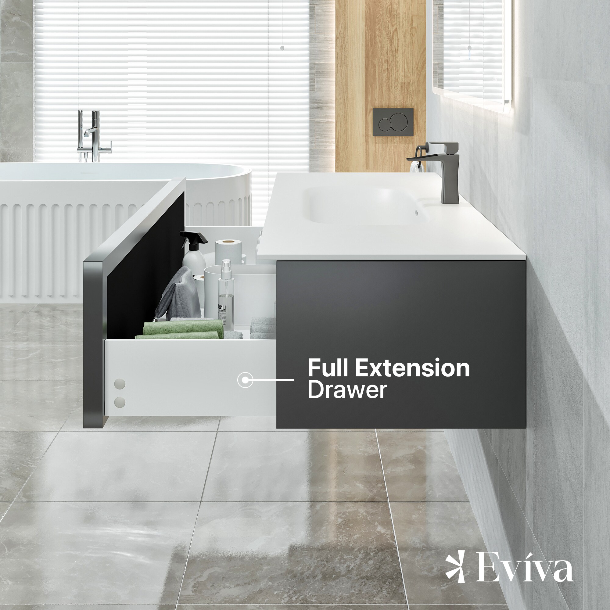 Eviva EVVN116-44NOK/BL Bath-Vanity-Combo - View #5