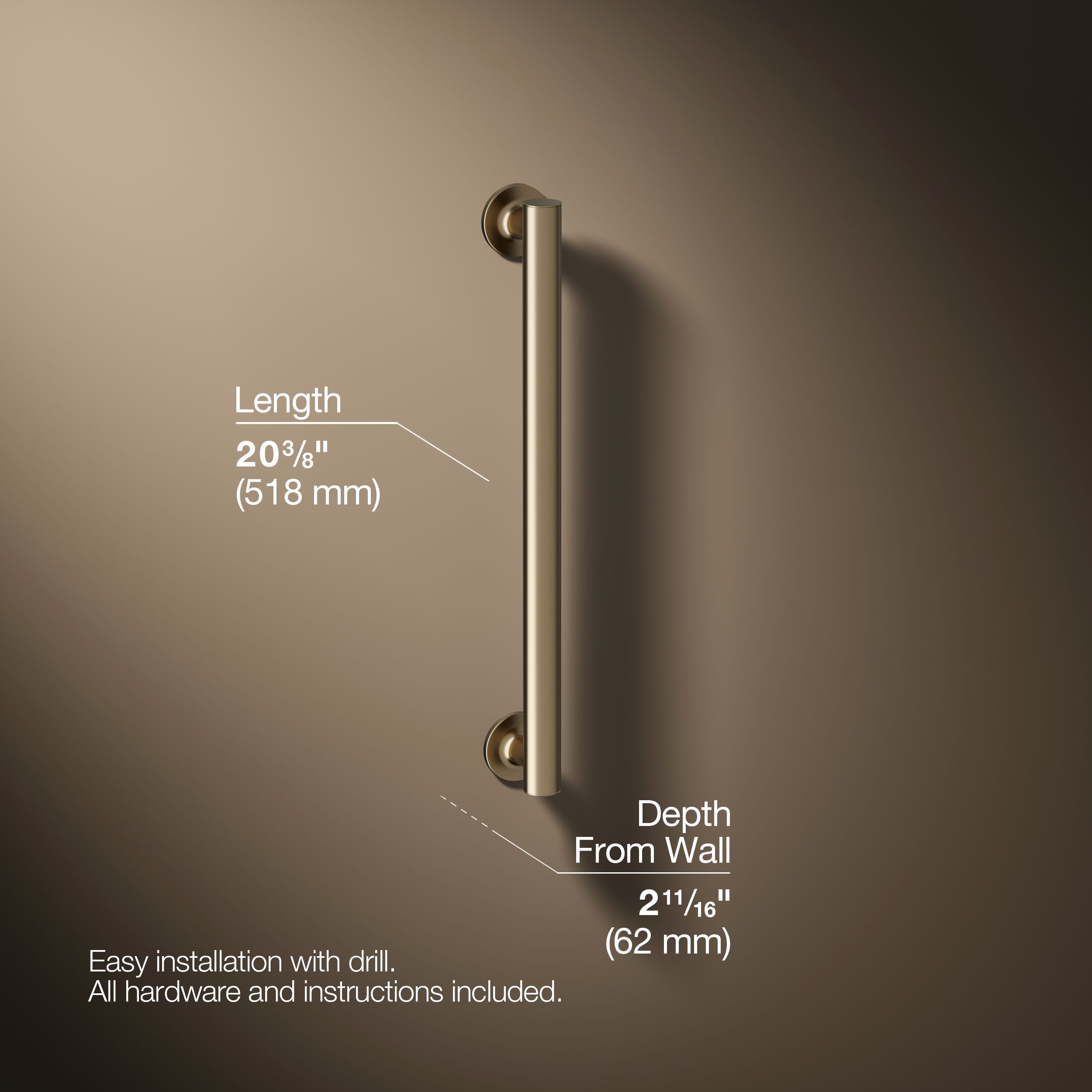 KOHLER 11892-BV Grab-Bars - View #4