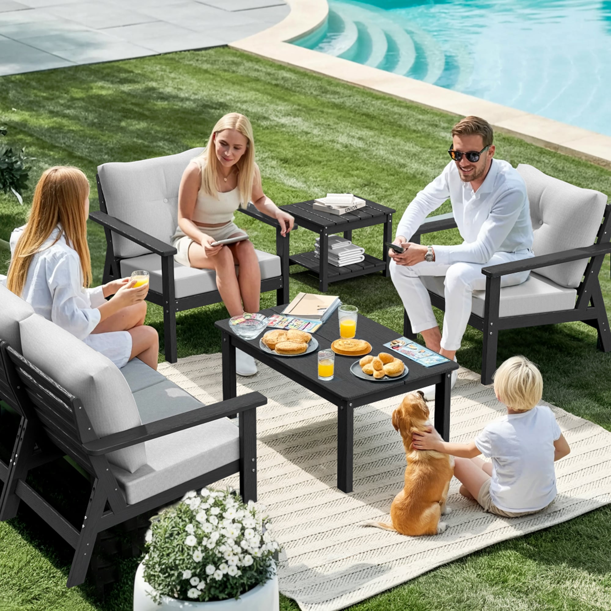PamaPic HPE-SF-6-H-WL1 Patio-Conversation-Sets - View #3