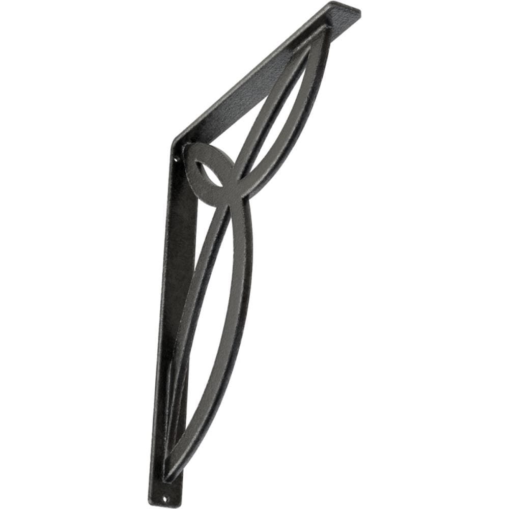 Ekena Millwork BKTM01X12X15SVEAPW Versailles 12-in x 1.5-in x 15-in Gray Wrought iron Countertop support bracket