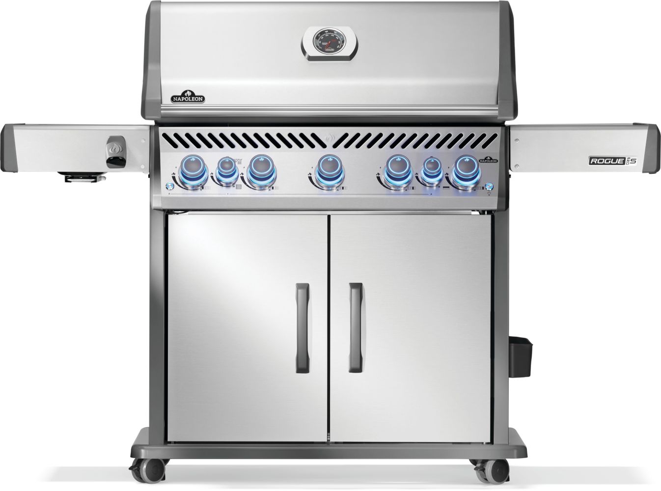 NAPOLEON RPS625RSIBNSS-2 Rogue PRO-S 625 Series Stainless Steel 5 -Burner Infrared Natural Gas Grill 1 -Side Burner