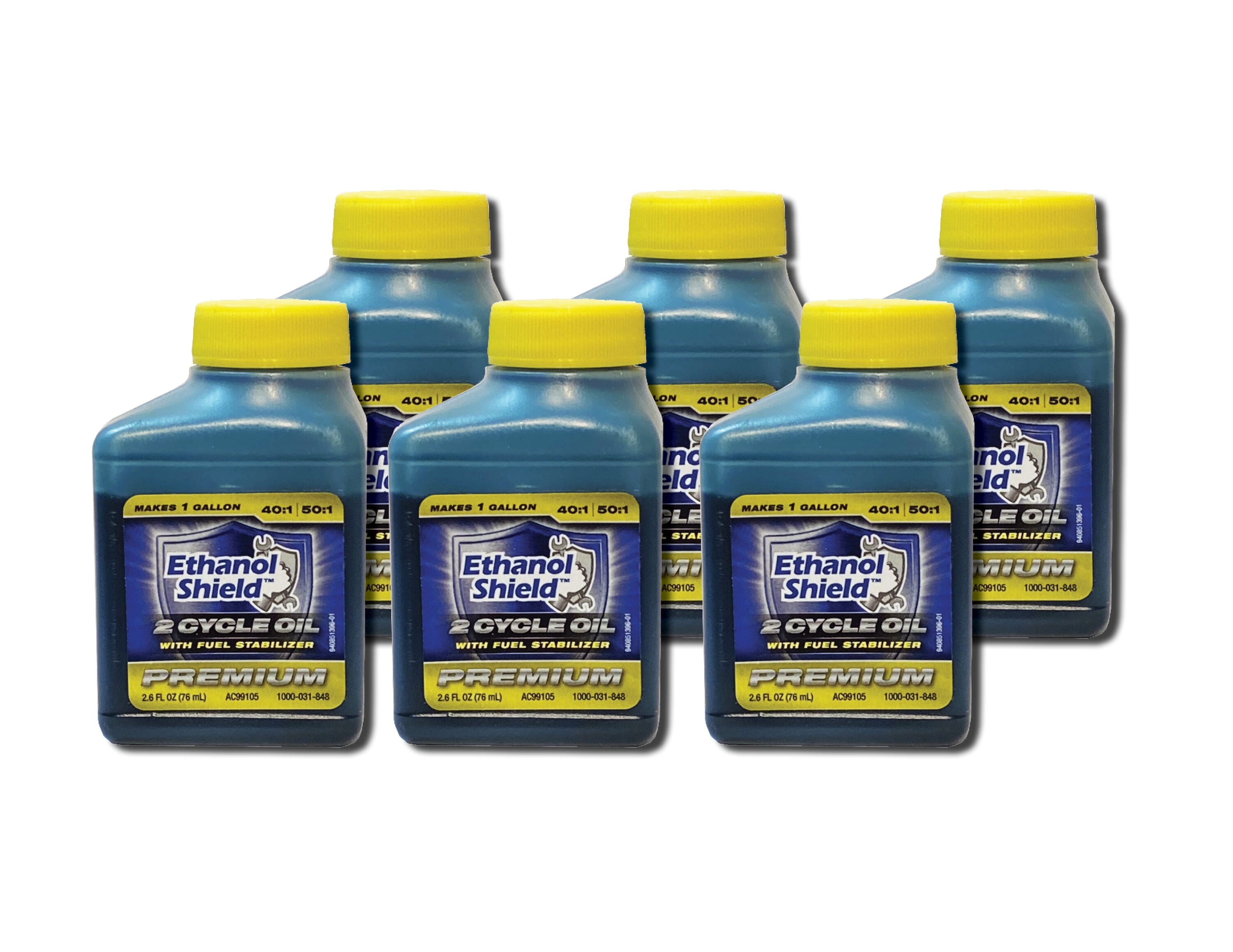 Ethanol Shield 12-026-6 6 -Pack 2.6-oz 2-cycle engines Synthetic blend Engine Oil