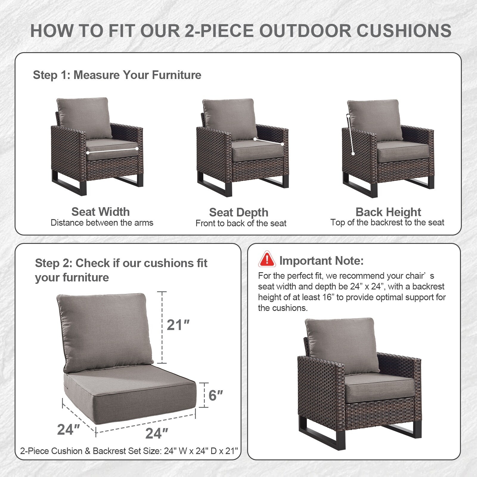 Pocassy PJZBDJH006-3AAA Patio-Furniture-Cushions - View #2