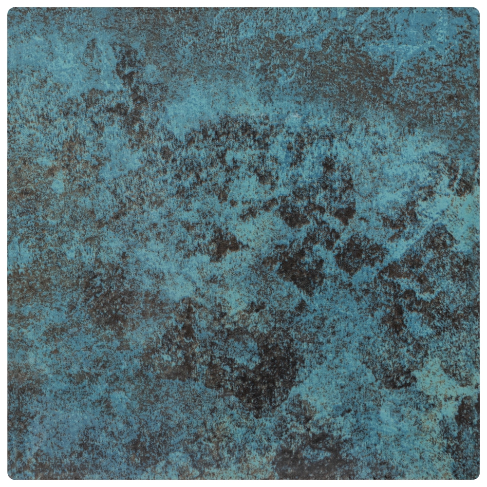 Affinity Tile S1FGA6OGR Sample- Ocean Green River 6-in x 6-in Glossy Porcelain Floor and Wall Tile