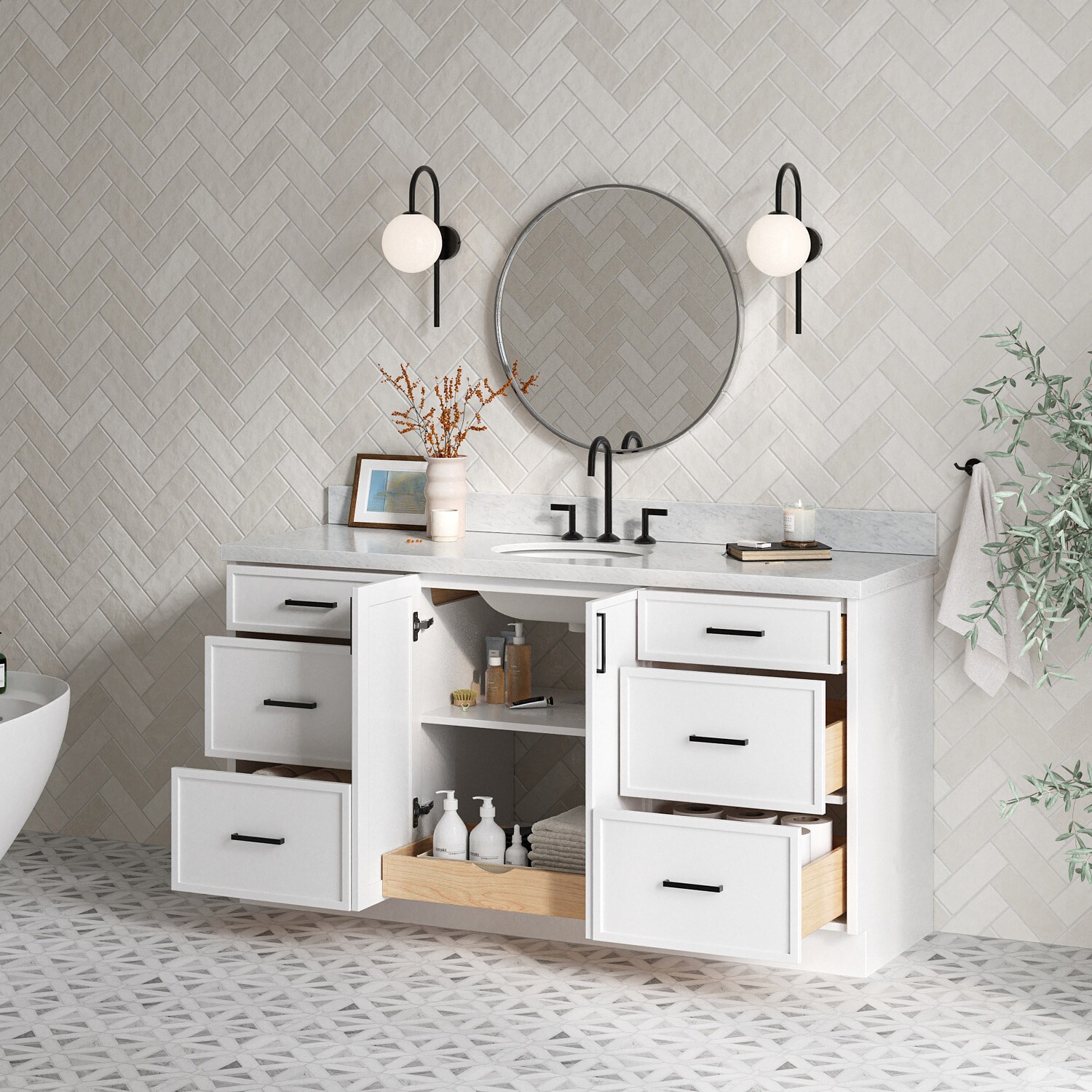 ARIEL K67CWOVOWHT Bath-Vanity-Combo - View #3