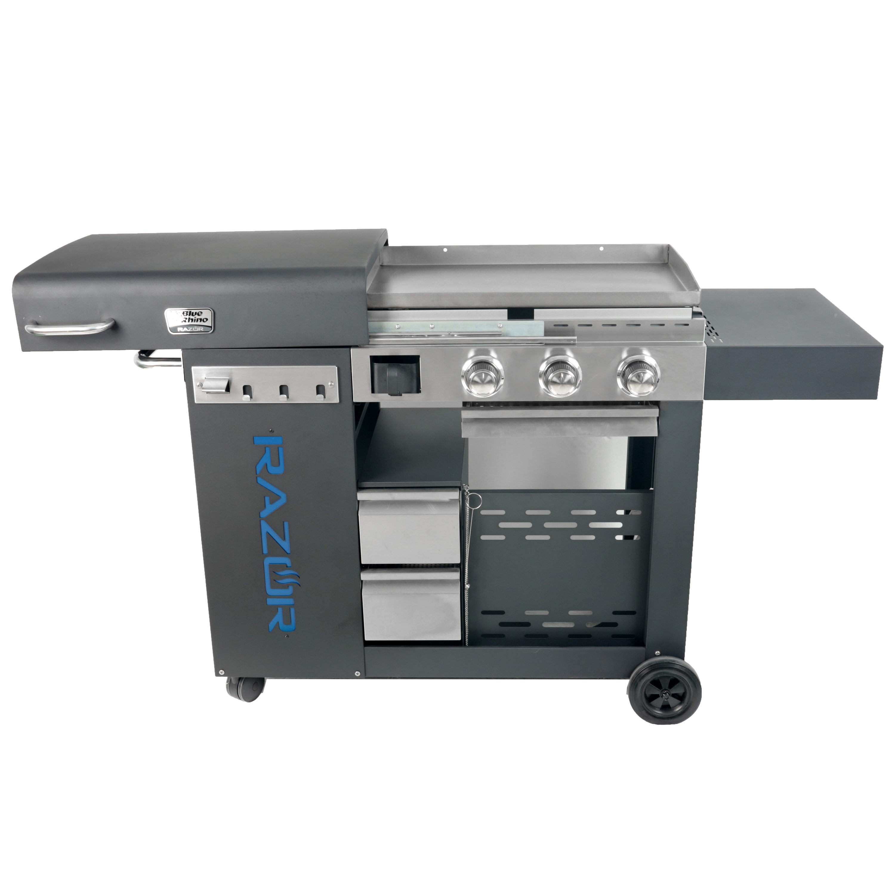 Blue Rhino 3-Burner Liquid Propane Flat Top Grill in the Flat Top