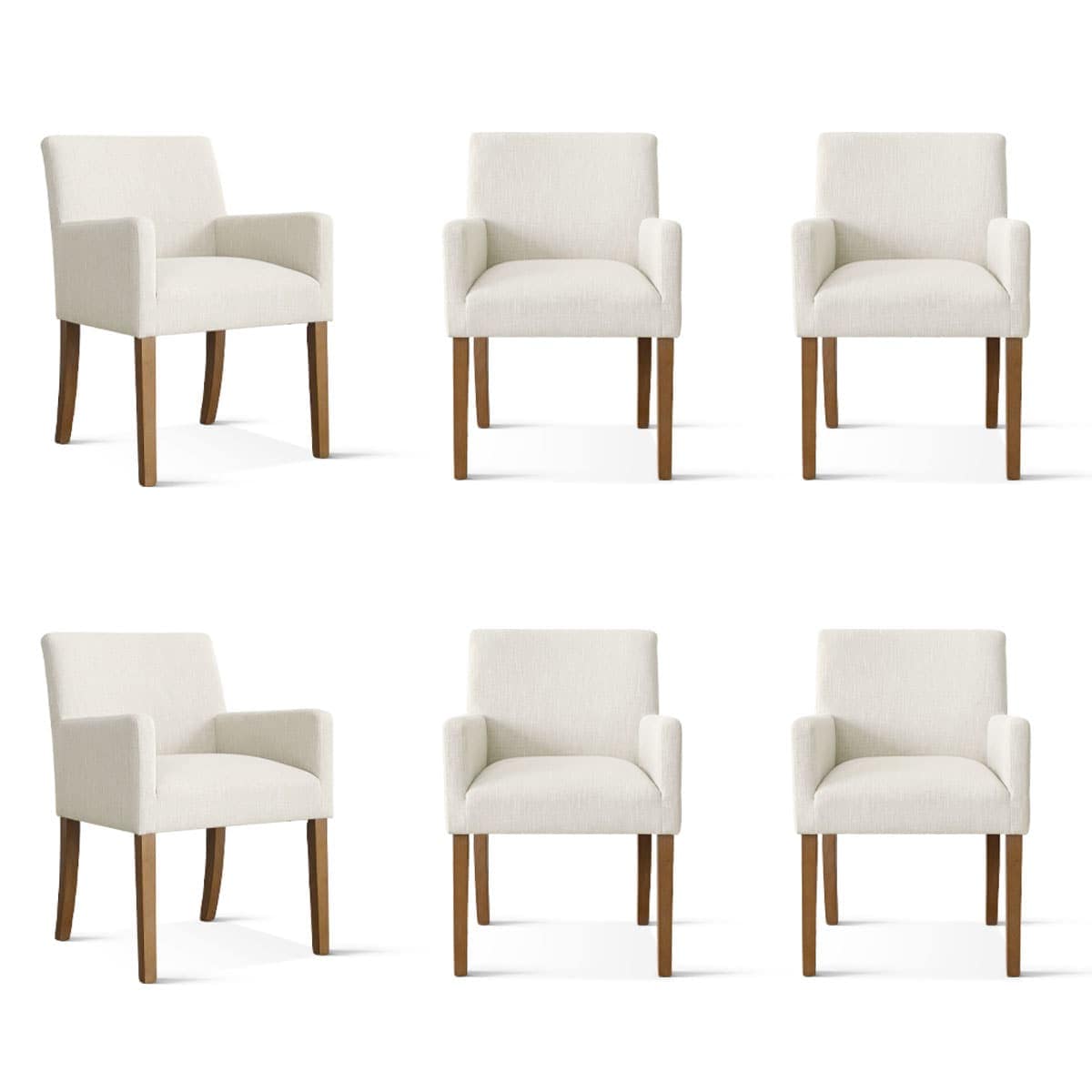 Maison Boucle NORTH-AC-CREAM-6 Dining-Chairs - View #2