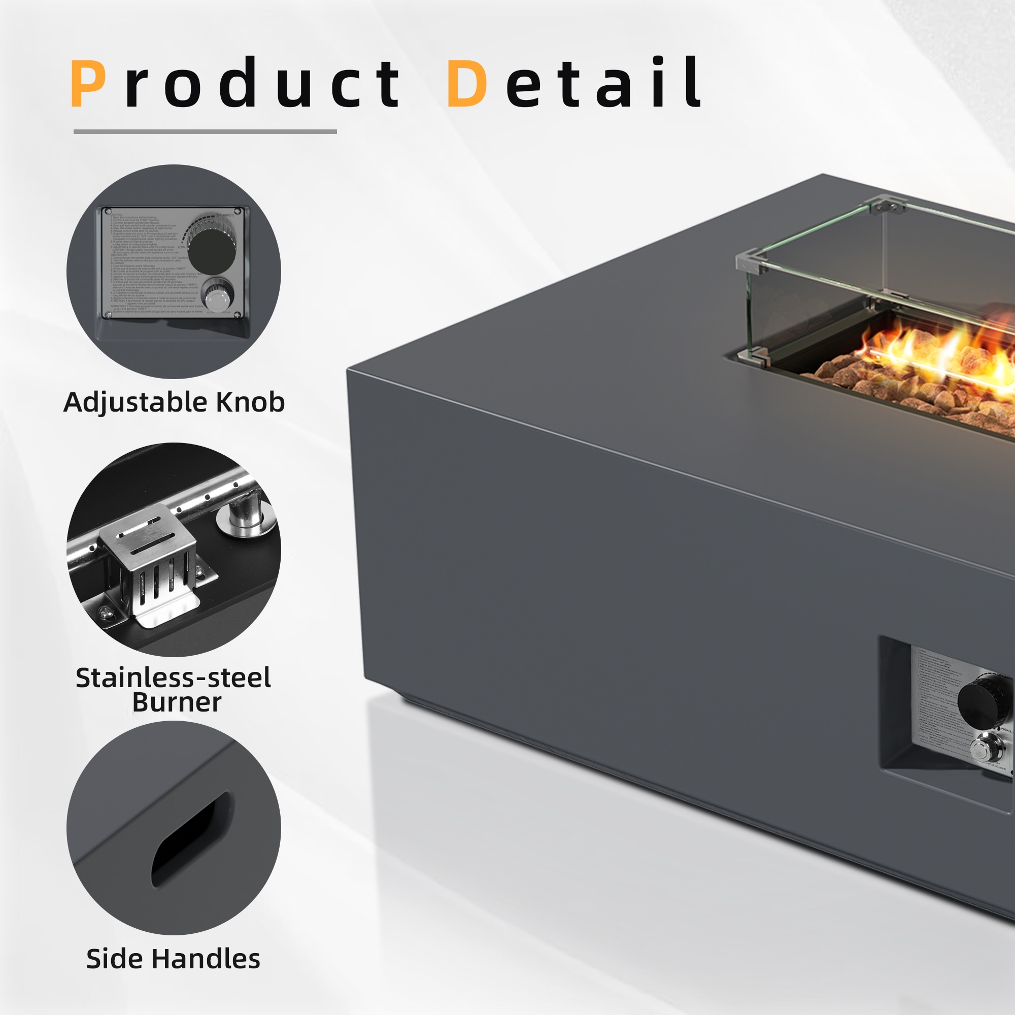 UPHA 56TP-SHENHUI-QT Outdoor-Gas-Firepits - View #4