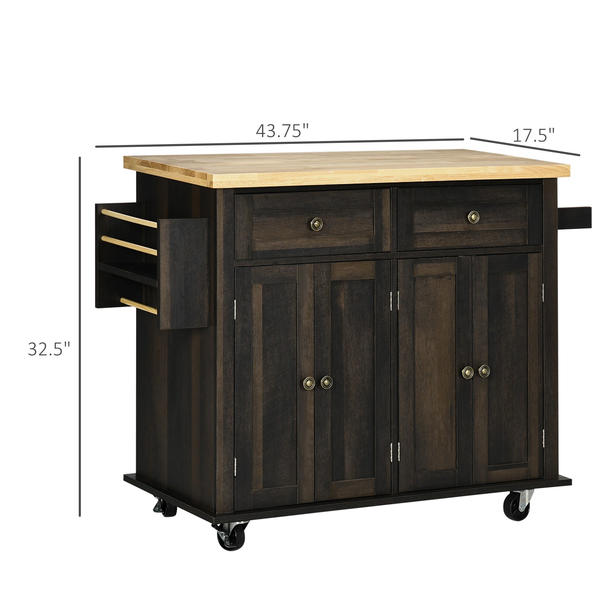 HyperDrop Cart W-W2225P173894 Kitchen-Furniture - View #3