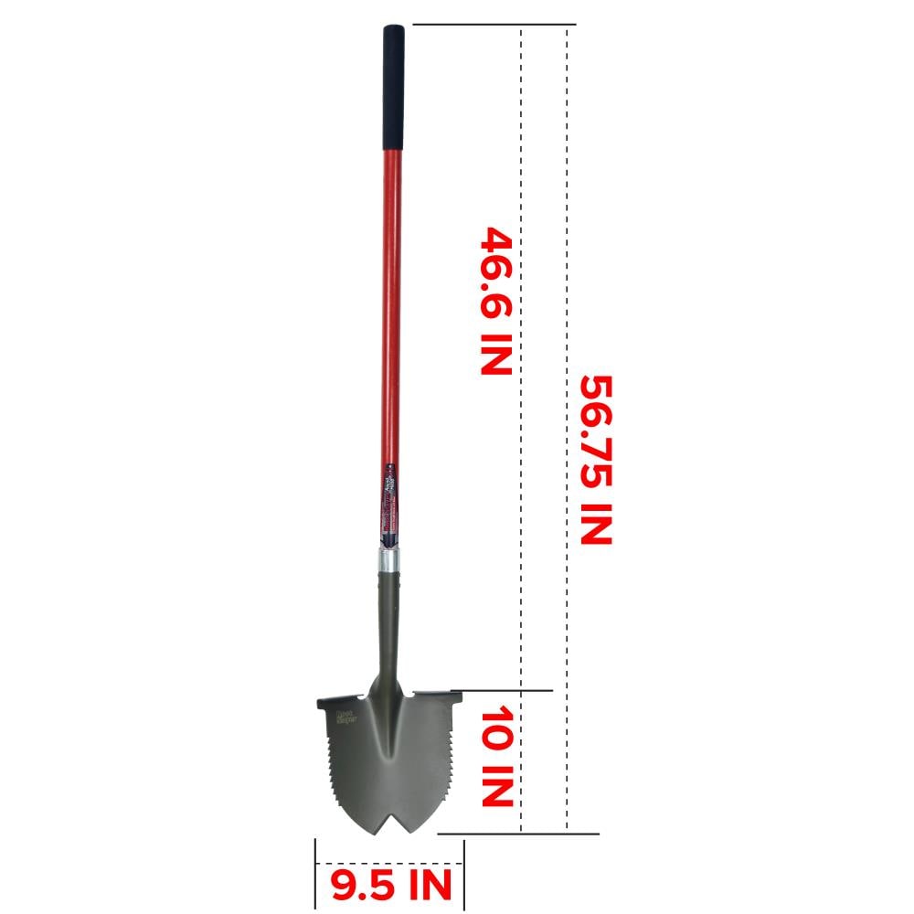 Radius Garden 46.6-in Fiberglass Handle Digging Shovel in the Shovels   Spades department at