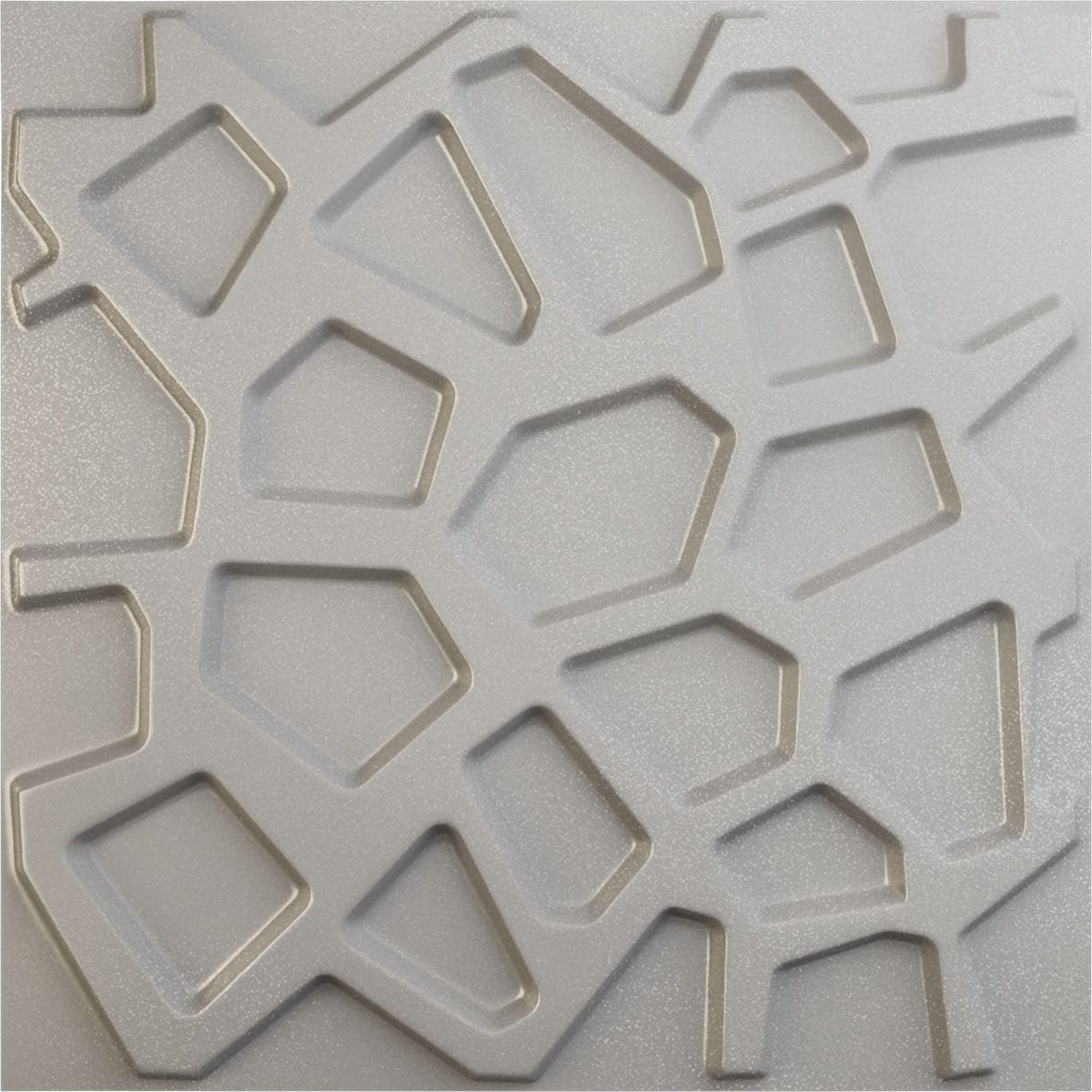 Ekena Millwork WP20X20DUASV 19-5/8-in x 19-5/8-in Embossed Paintable/Stainable Silver PVC Wall Panel (