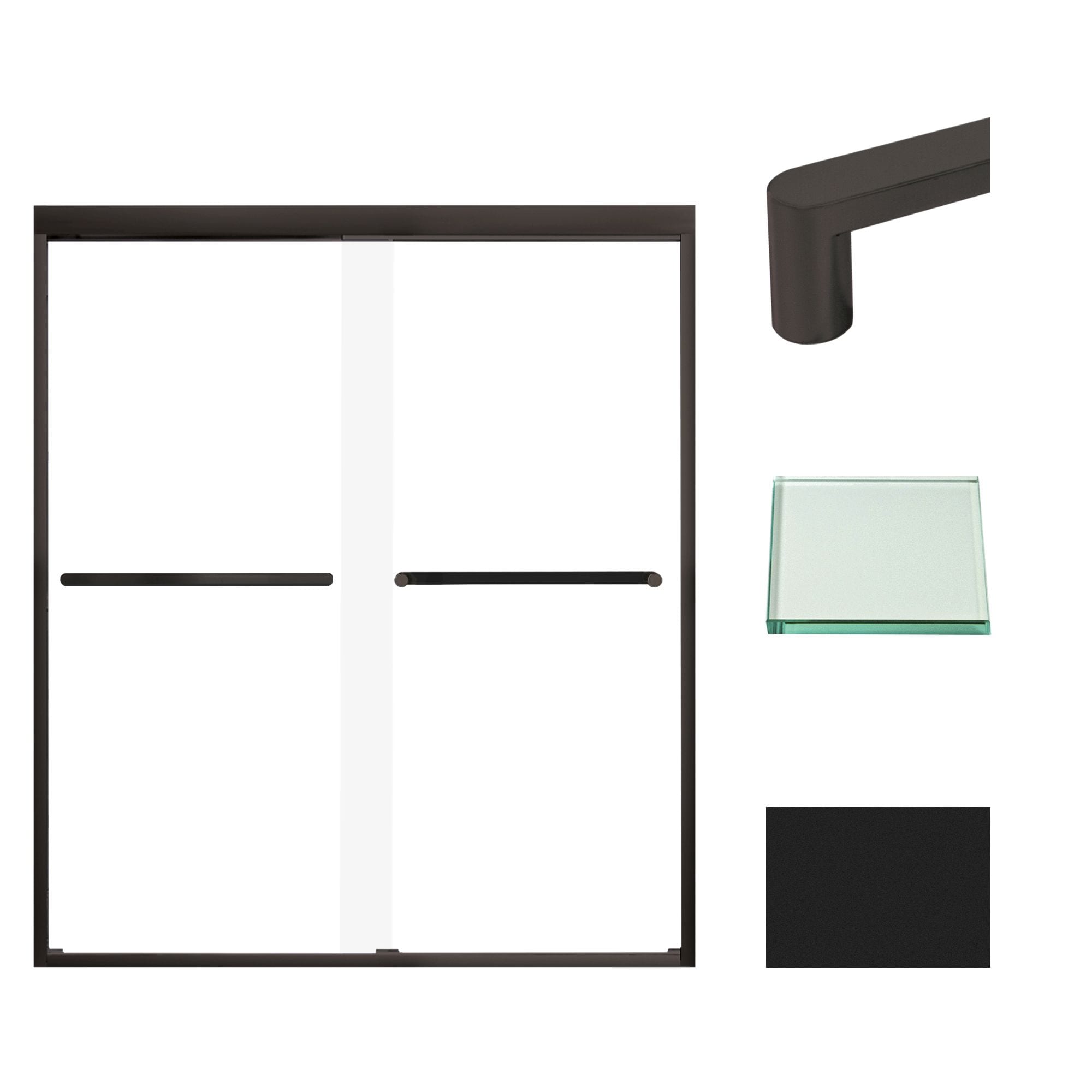 Transolid FBPT606608C-R-MB Shower-Doors - View #2
