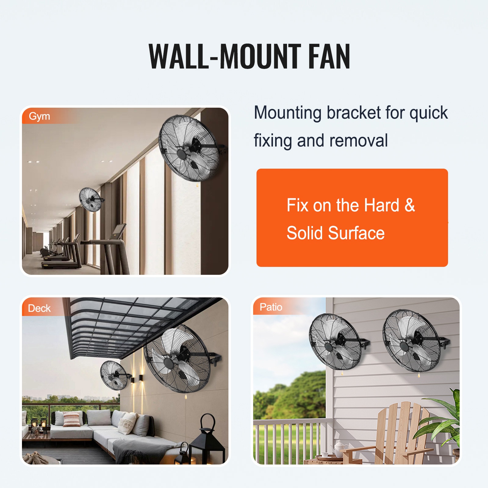 VEVOR GYBGSFS2JT18WLZBTV1 Wall-Mounted-Fans - View #7