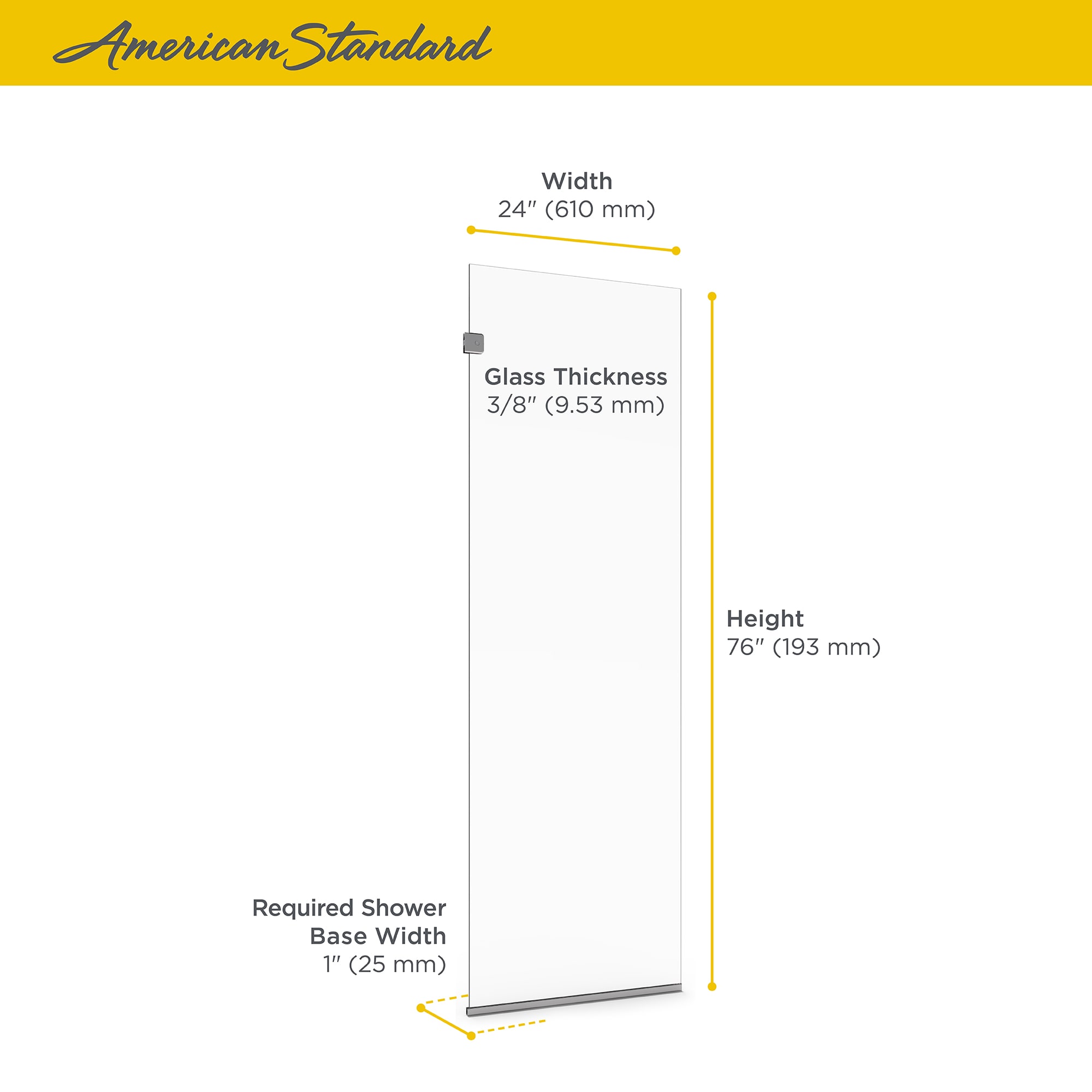 American Standard AM00824400.213 Shower-Doors - View #3