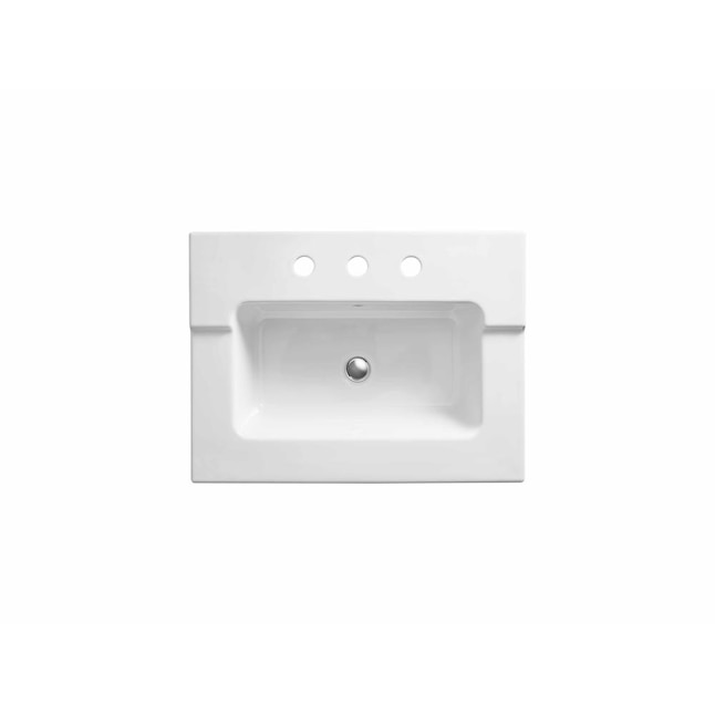KOHLER Tresham 19.0625-in White Vitreous China Bathroom Vanity Top KOHLER Tresham 19.0625-in White Vitreous China Bathroom Vanity Top
