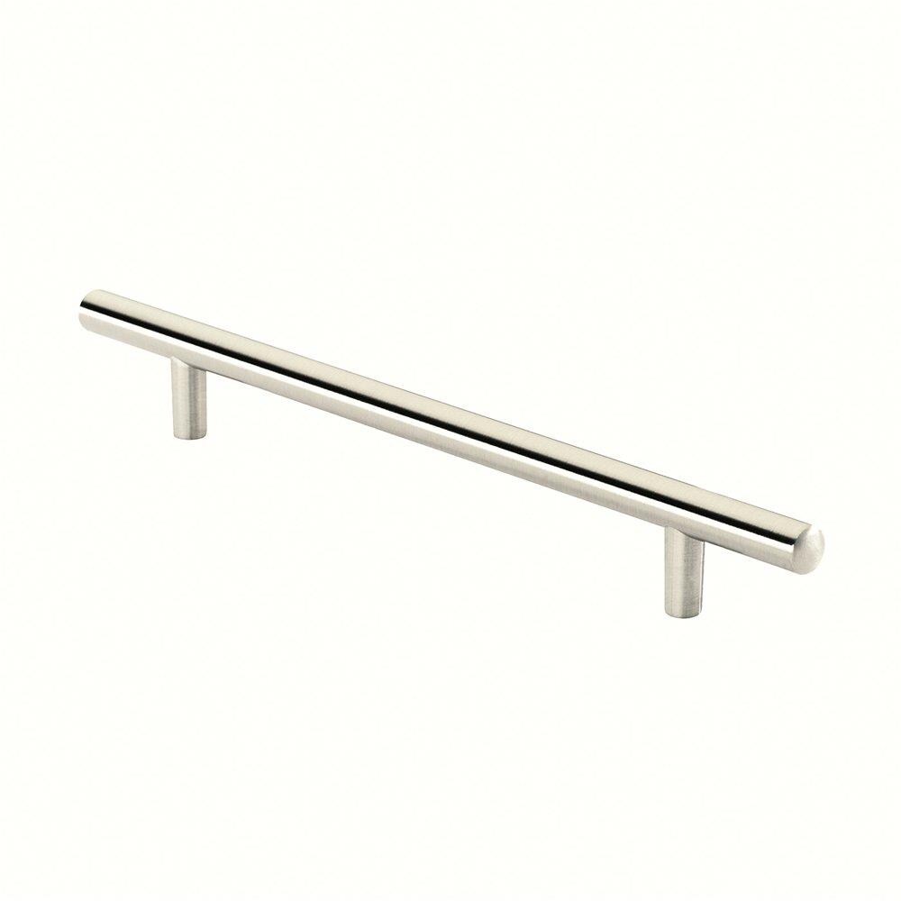 Siro Designs 45-115 European Rail 7-14/25-in Center to Center Fine-brushed Nickel Rectangular Bar Drawer Pulls
