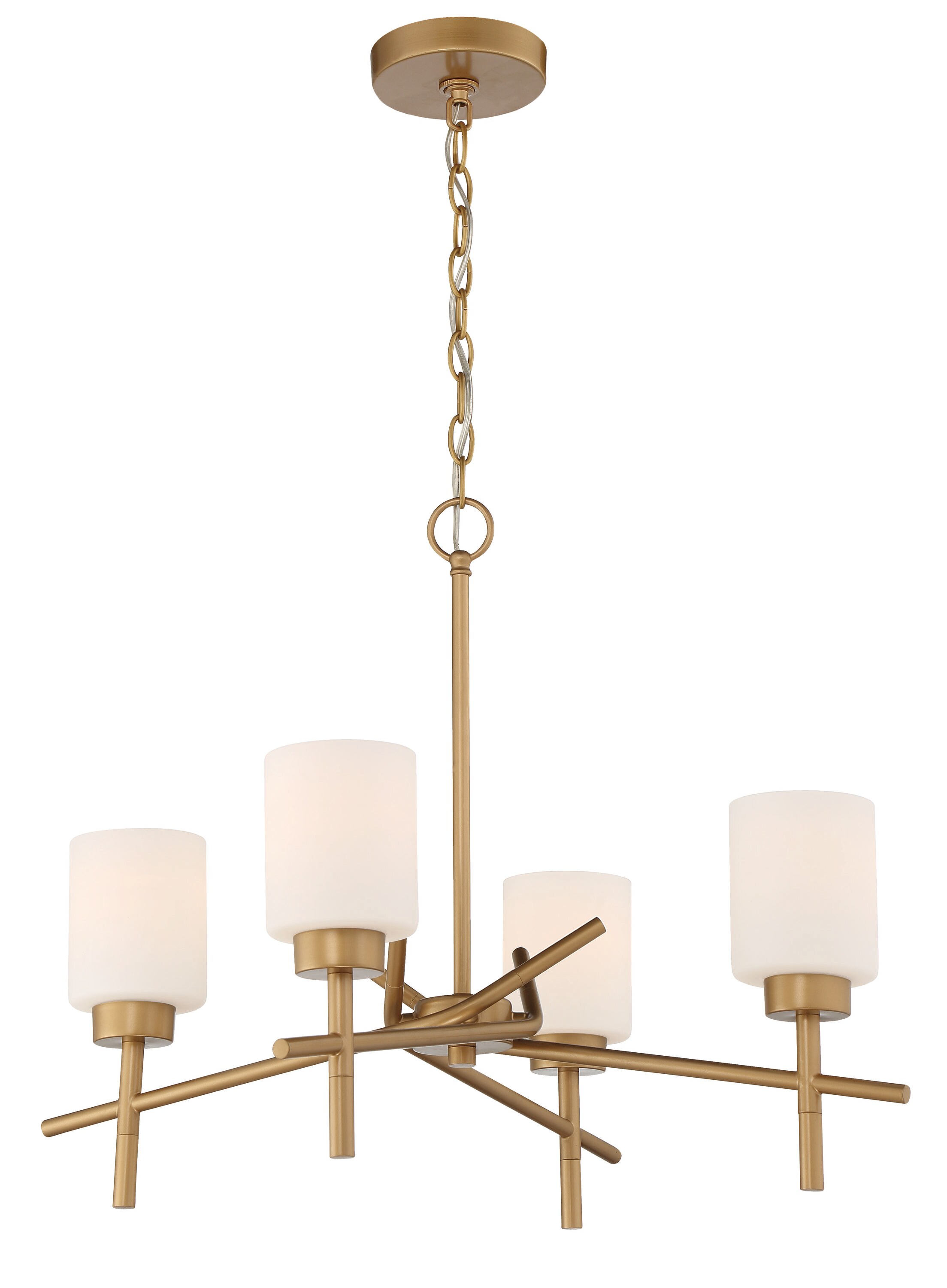 Craftmade Candence 4-Light Satin Brass Modern/Contemporary Dry rated ...