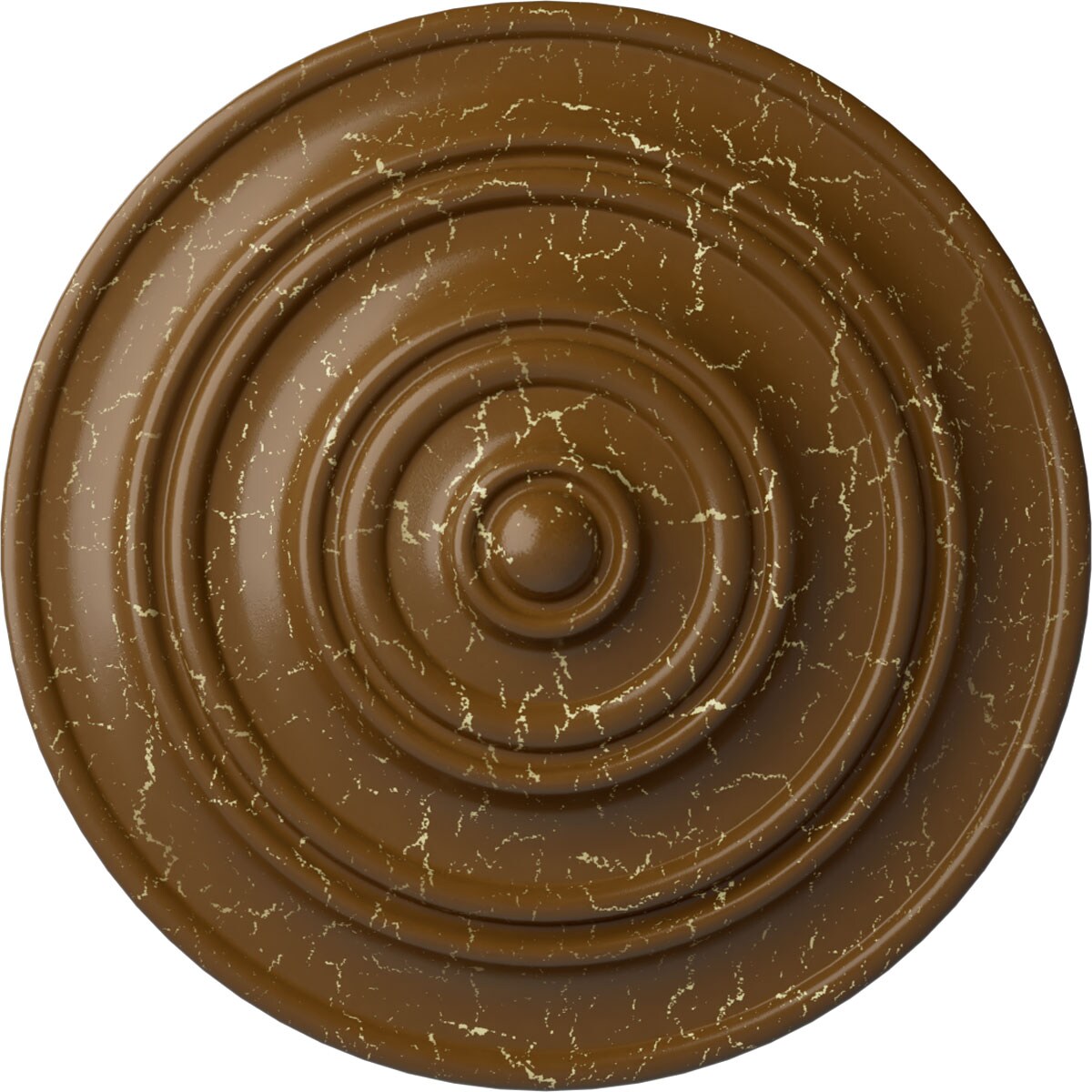 Ekena Millwork CM13CLSTC Classic 13.25-in W x 13.25-in L Painted Smokey Topaz Crackle Polyurethane Whole Ceiling Medallion