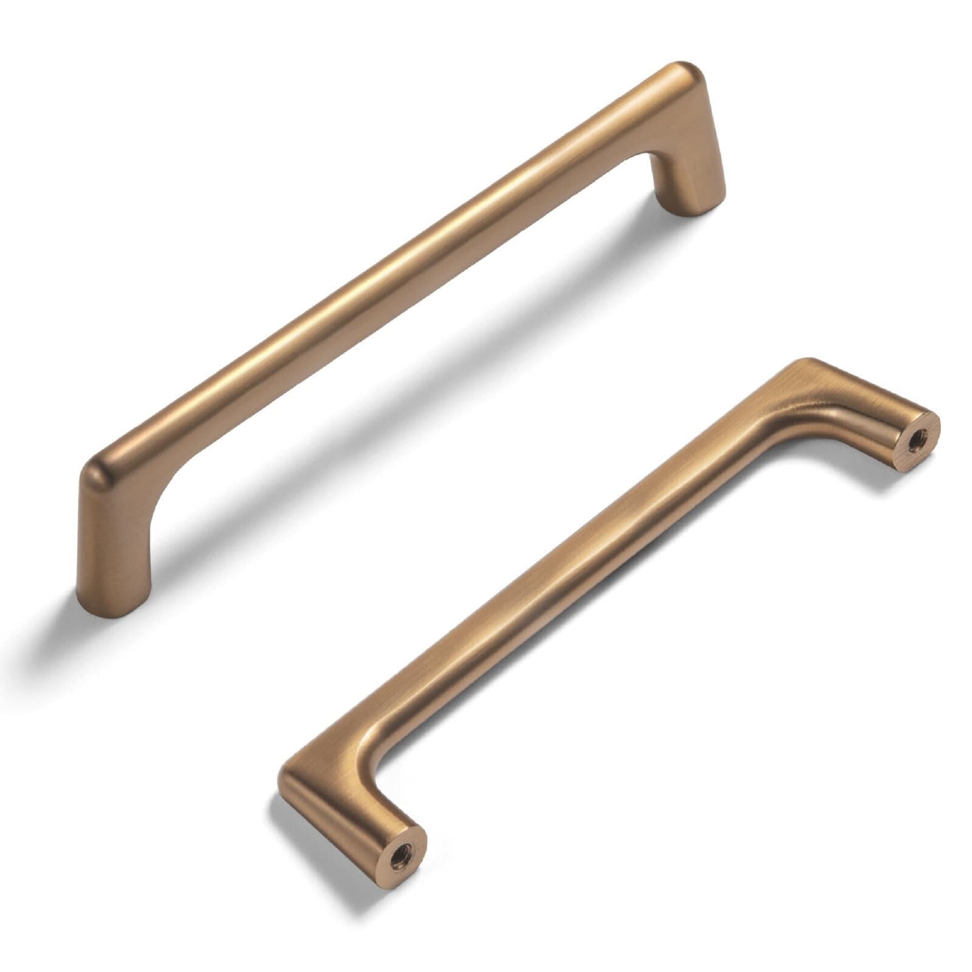 Miaokesen 052CB-128 5-1/16-in , 128mm Center to Center Champagne Brown Cylindrical Handle 6 -Pack