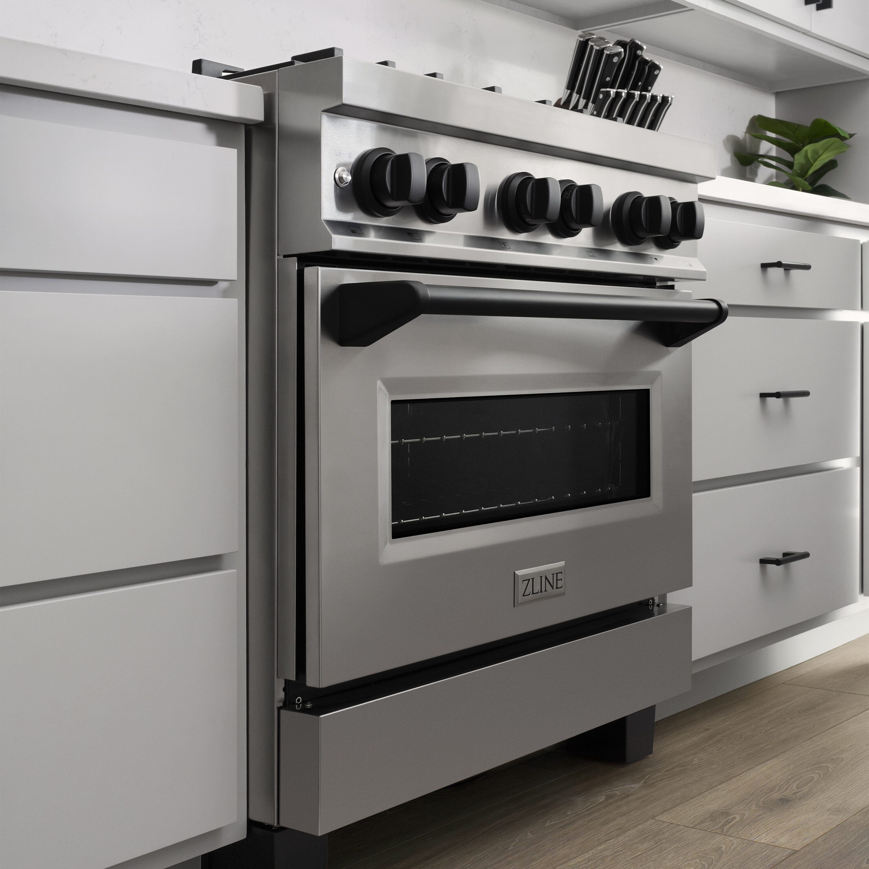 ZLINE KITCHEN & BATH RAZ-30-MB Dual-Fuel-Ranges - View #12
