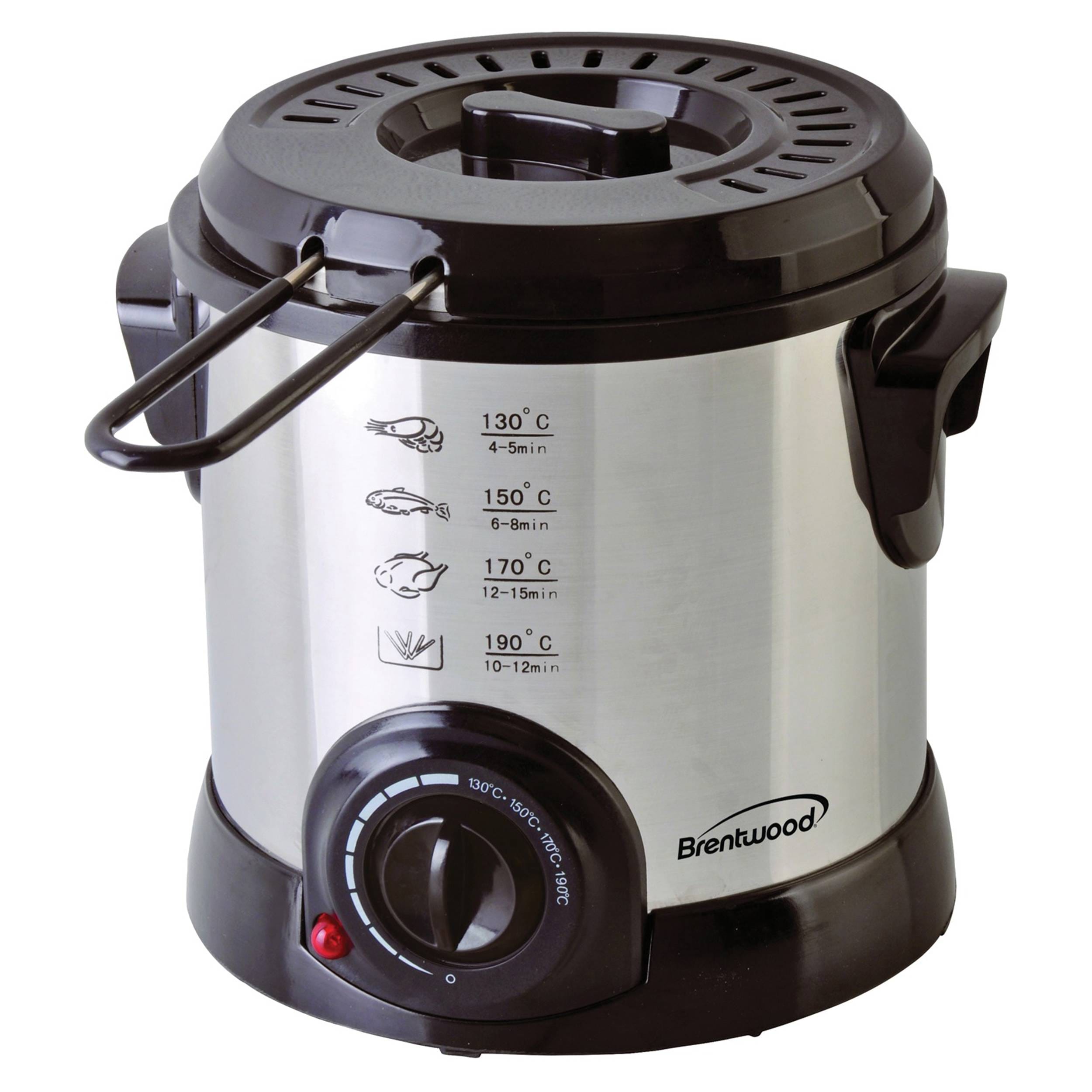 Goplus Stainless Steel 3.2 Quart Electric Deep Fryer - 1700W, Timer,  Digital Controls - UL Safety Listed - Black Finish - Removable Fry Basket  in the Deep Fryers department at