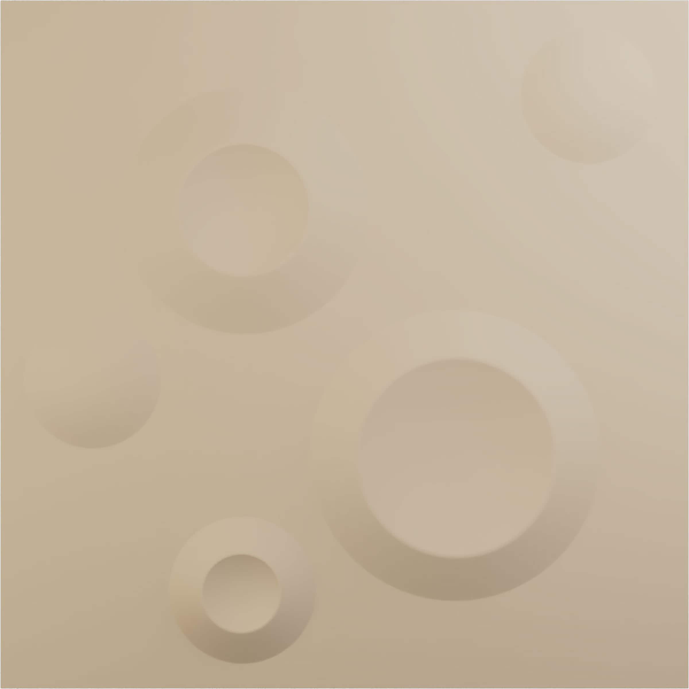 Ekena Millwork WP20X20COGBE-CASE-12 19-5/8-in x 19-5/8-in Embossed Paintable/Stainable Brown/Tan PVC Wall Panel ( 12 -Pack, Covers 32.04-sq ft )