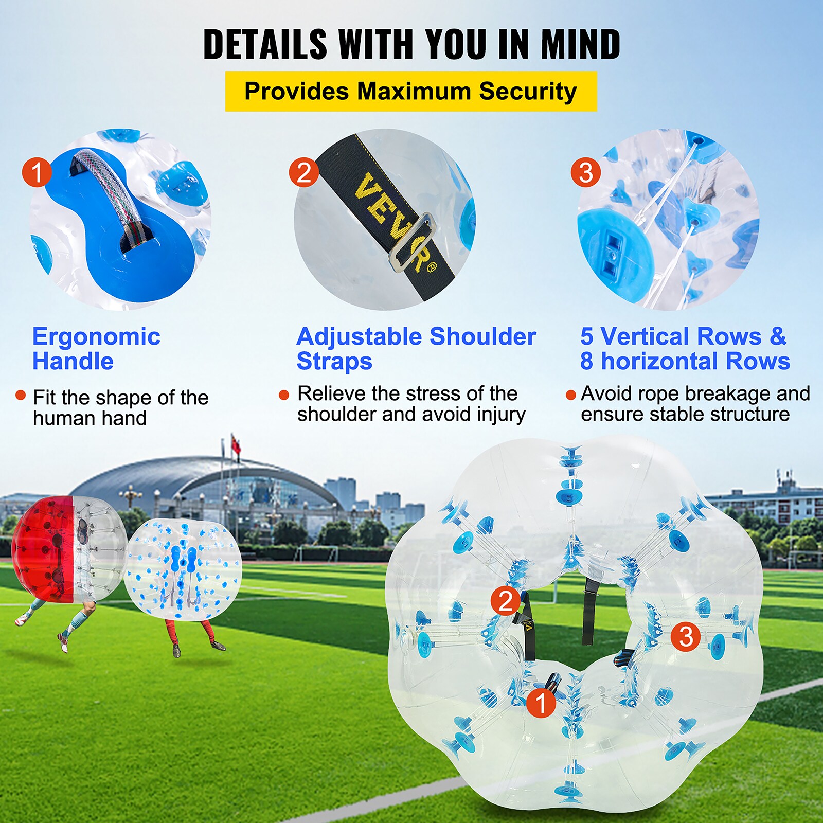 Wholesale transparent human bubble ball Beach, Stress & Inflatable Toys 