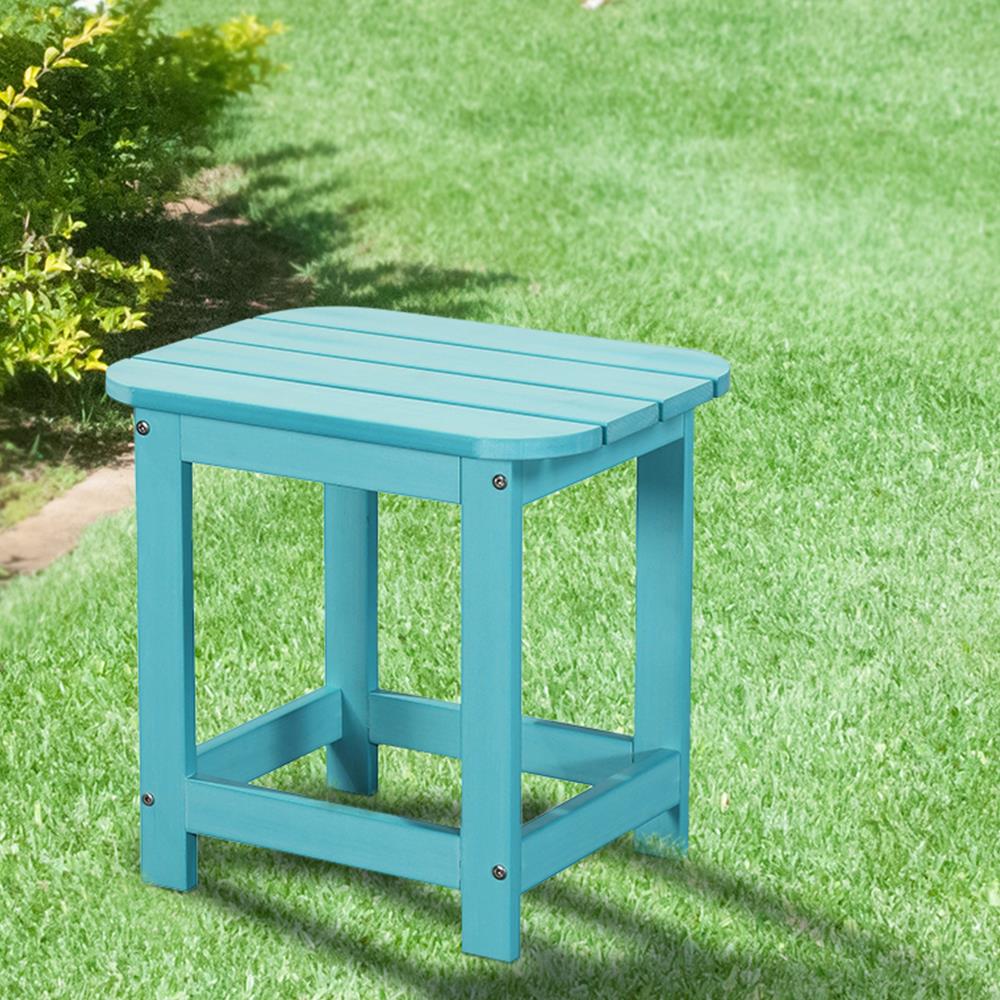 Made from Special Formulated Poly Lumber Plastic PolyTEAK Compact Outdoor Side Table Patio Side Table for Small Spaces Outside Weather Resistant Black 
