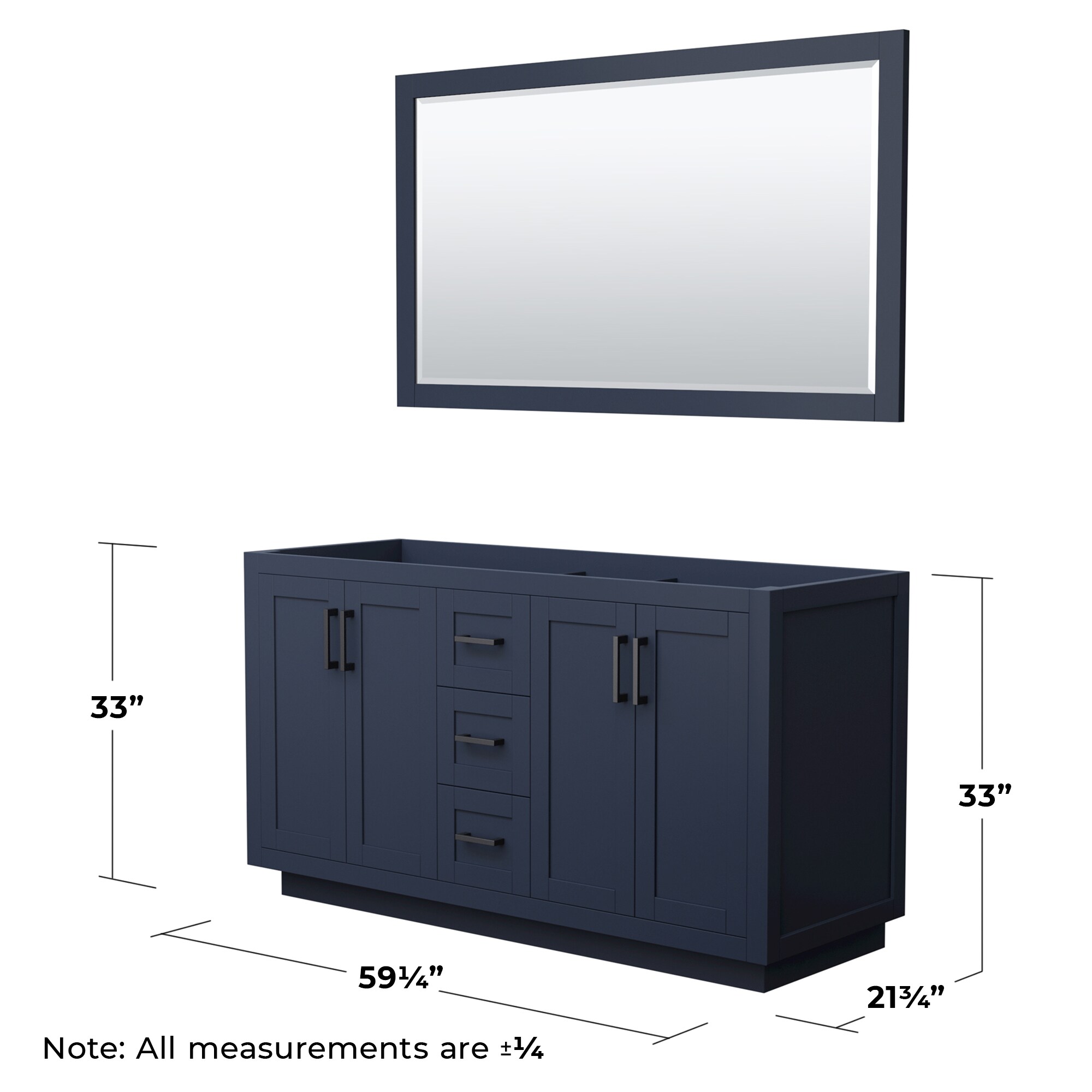 Wyndham Collection WCF292960DBBCXSXXM58 vanities - View #4