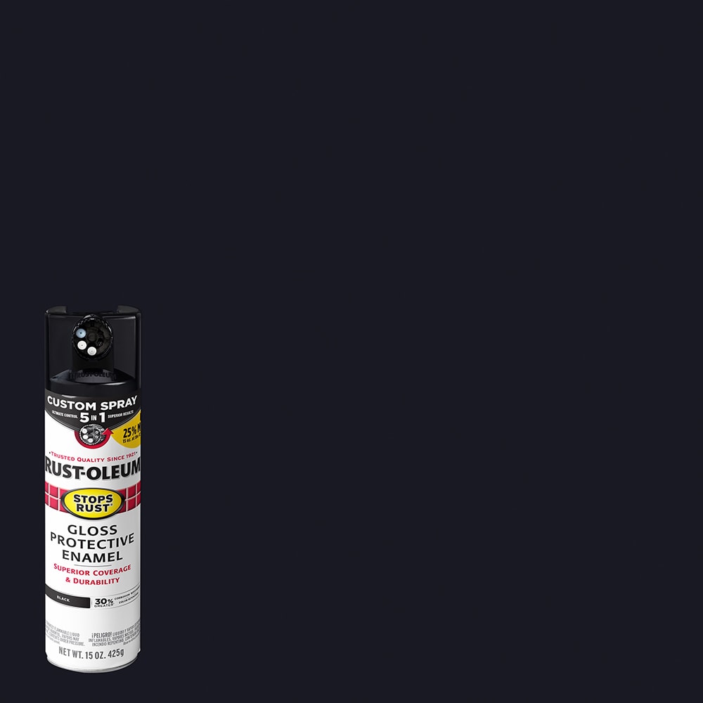Rust-Oleum 394395 Stops Rust 5-in-1 Gloss Black Spray paint ( NET WT. 15-oz )