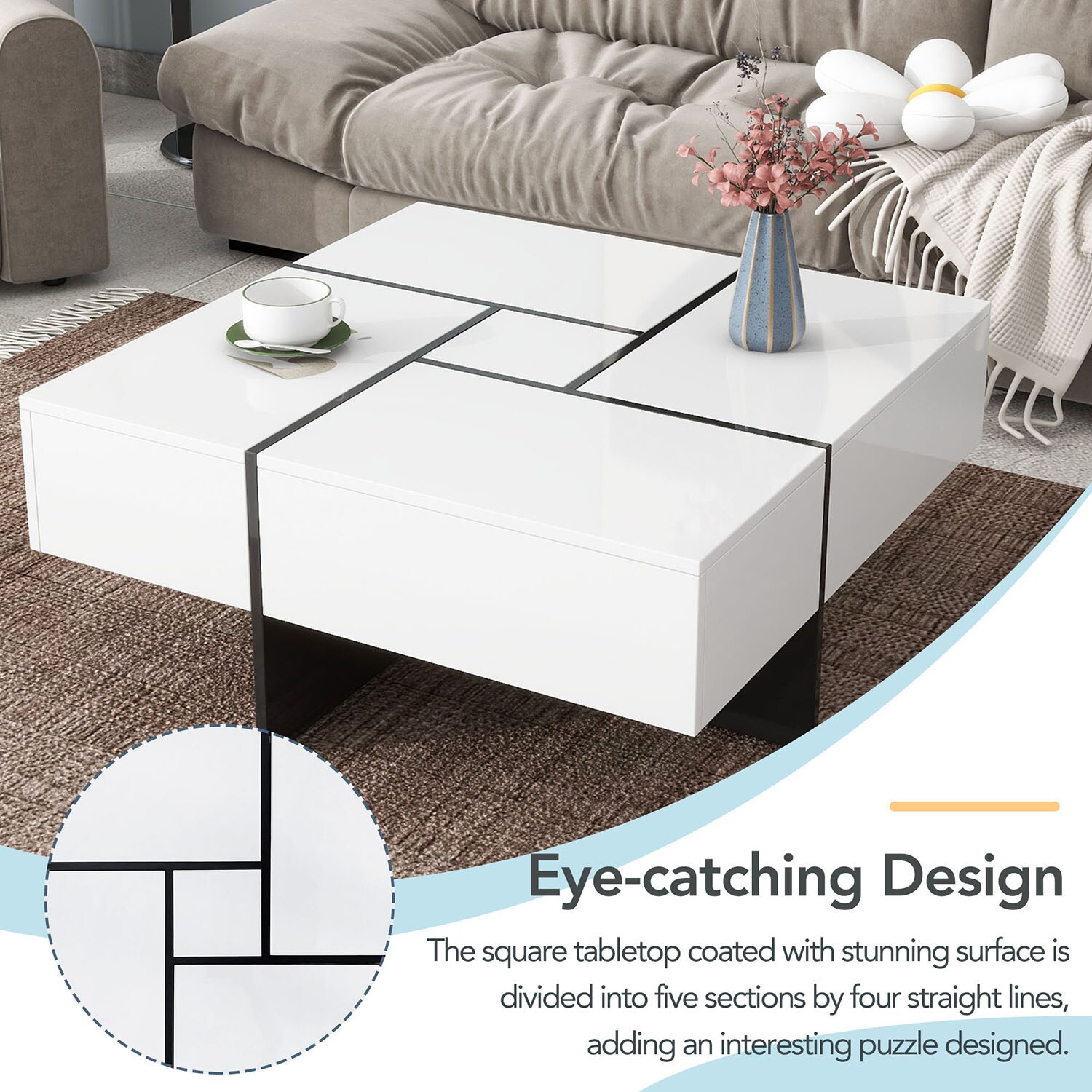 GZMR GZ-W50963 Coffee-Tables - View #4