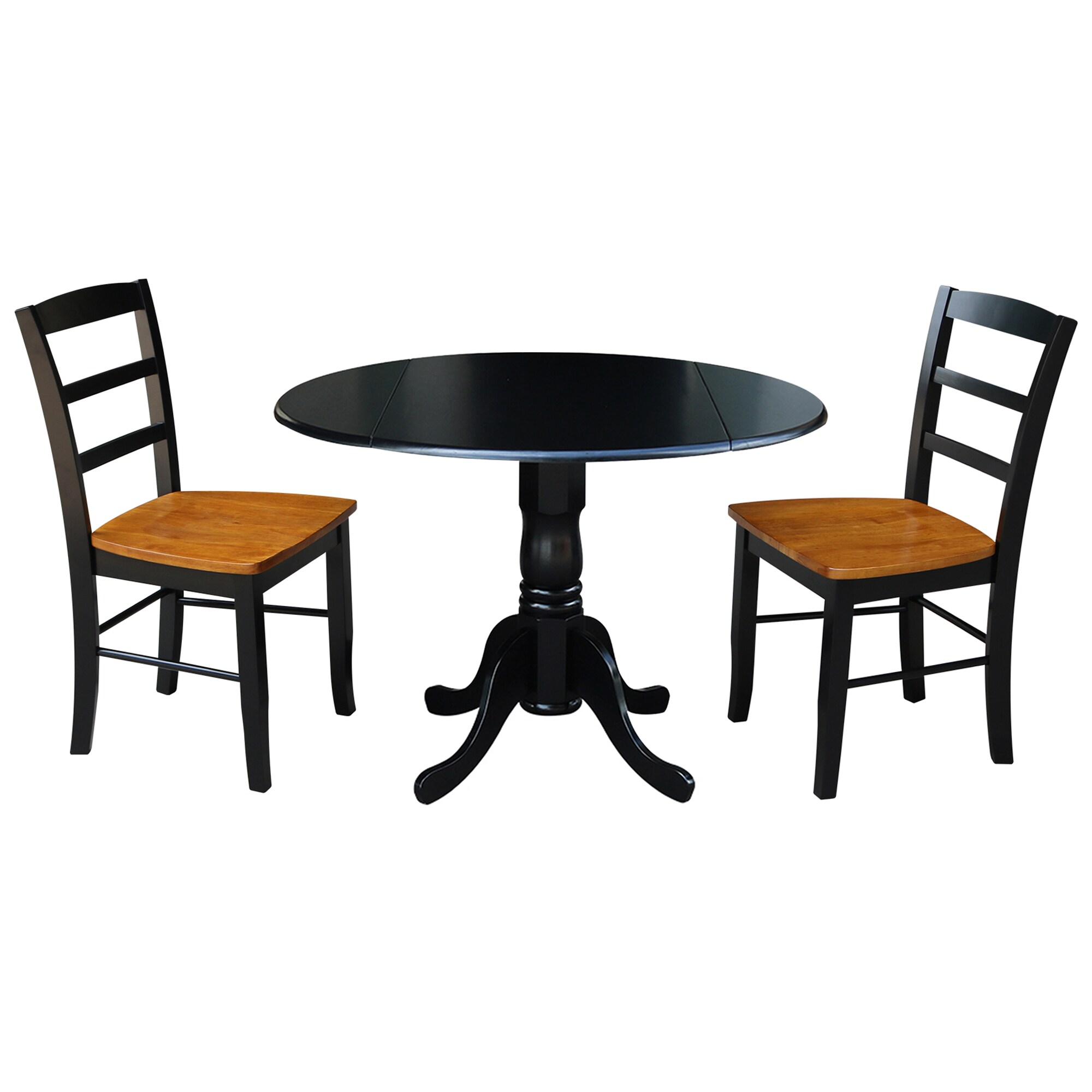 International Concepts K46-42DP-C57-2P Multiple Colors/Finishes Traditional Dining Room Set with Round Table (Seats 2)