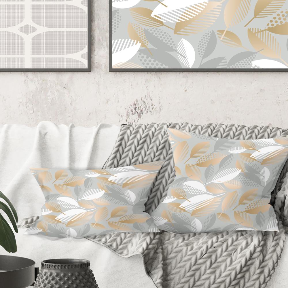 Designart CU24288-16-16 16-in x 16-in Gray Indoor Decorative Pillow
