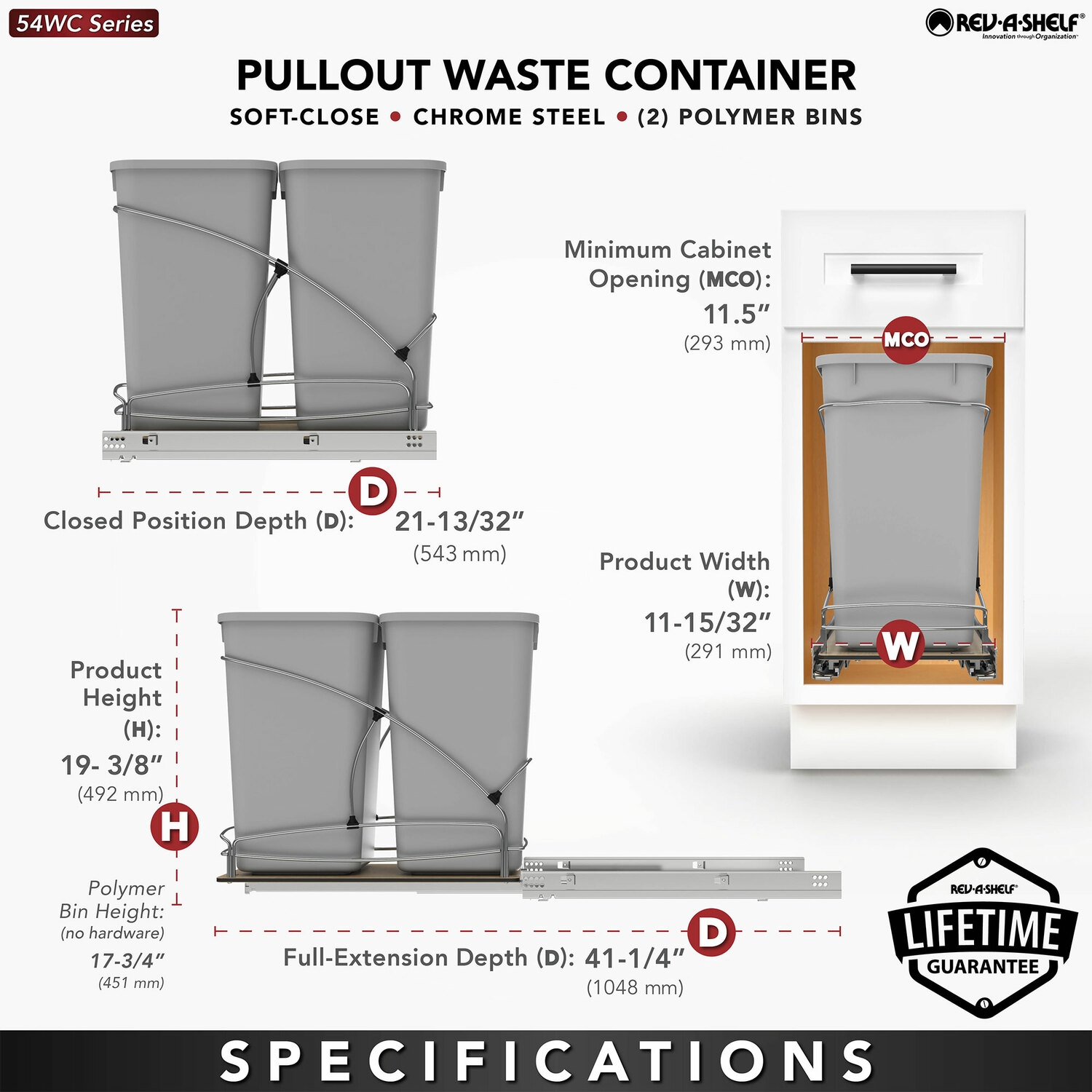 Rev-A-Shelf 397702 Pullout-Trash-Cans - View #4