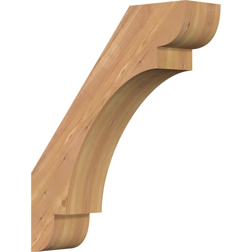 Ekena Millwork BRC06X22X26OLY00SWR 5-1/2-in x 22-in x 26-in Western Red Cedar Unfinished Wood Olympic Smooth Knee Brace