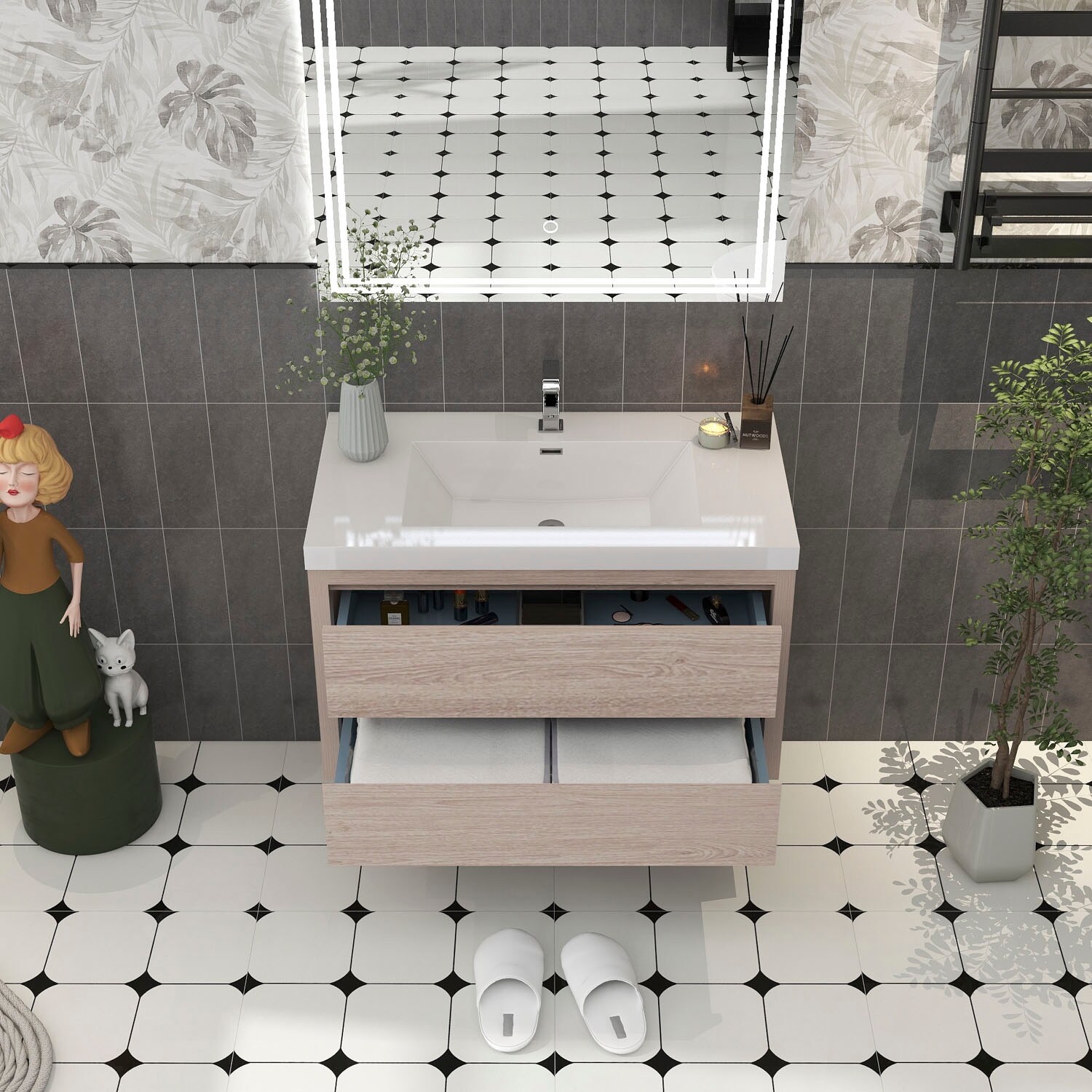 BV Better Vanity LOUIS36-PW Bath-Vanity-Combo - View #4