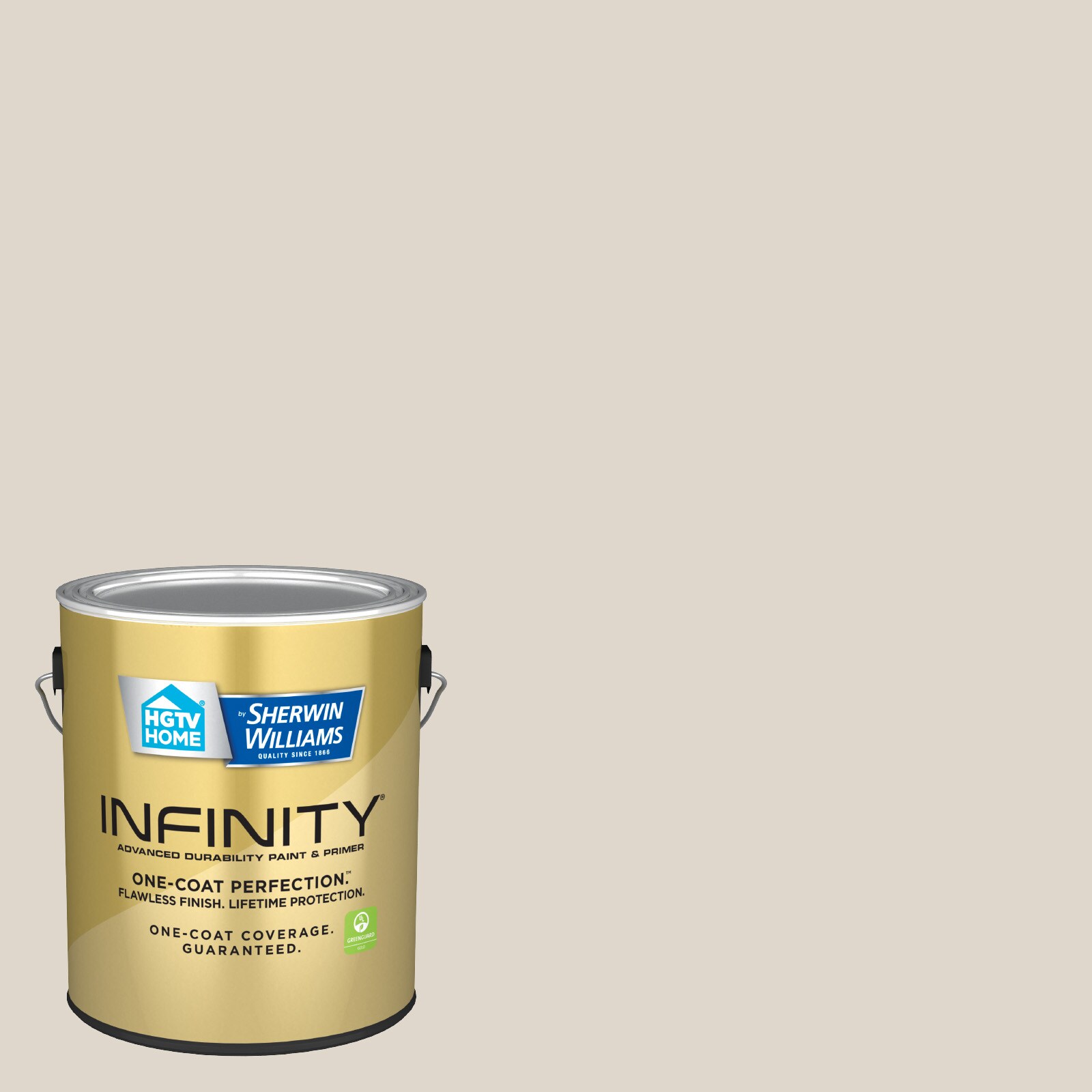 HGTV HOME by Sherwin-Williams 7002-1-535107 Infinity Satin Clay Angel 7002-1 Latex Interior Paint + Primer (1-Gallon)