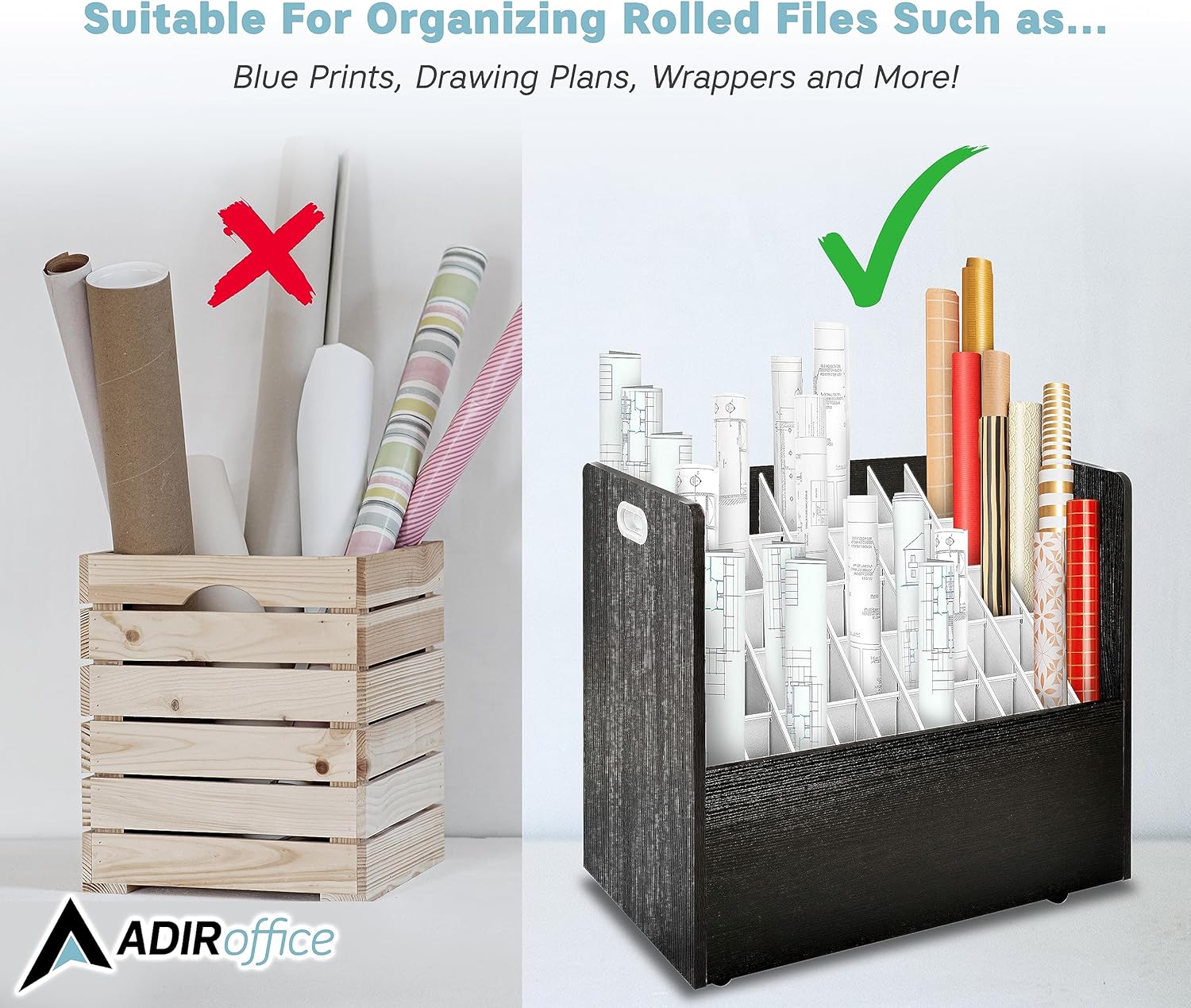 AdirOffice 626-BLK-KIT1 Office-Accessories - View #7
