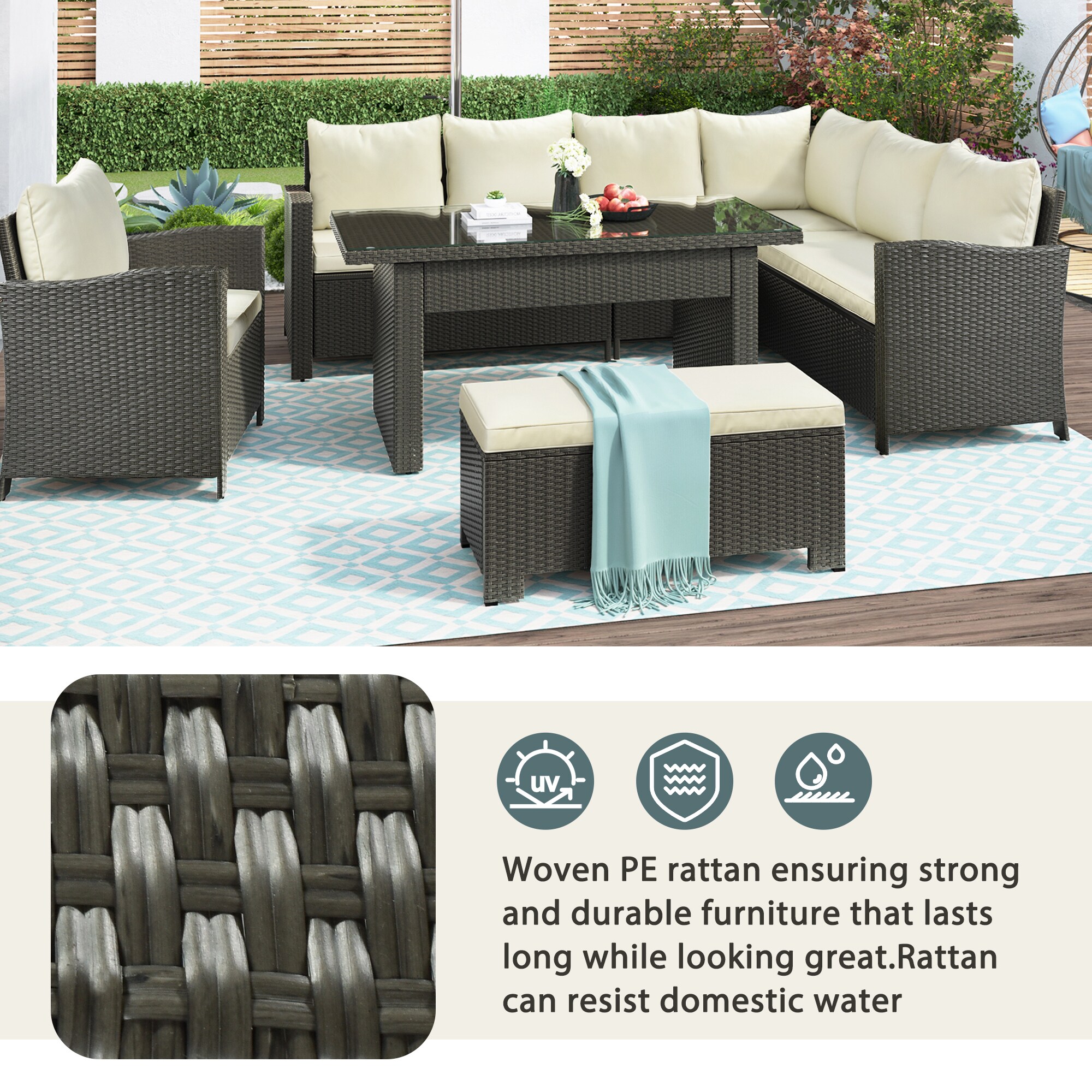 Forclover ALW50-15 Patio-Conversation-Sets - View #6