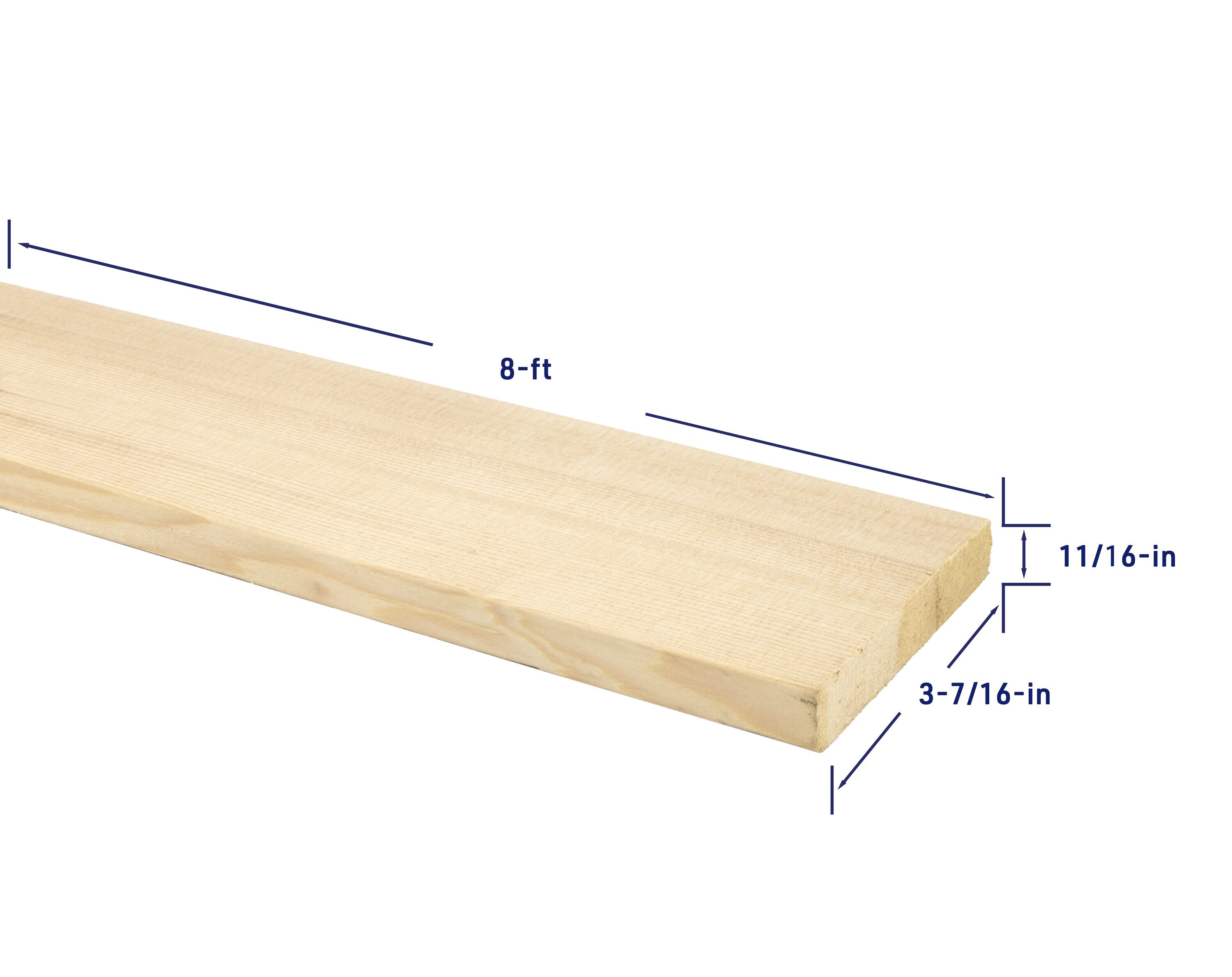 RELIABILT 1-in x 4-in x 8-ft Clear S4S Hemlock Common Board in the ...