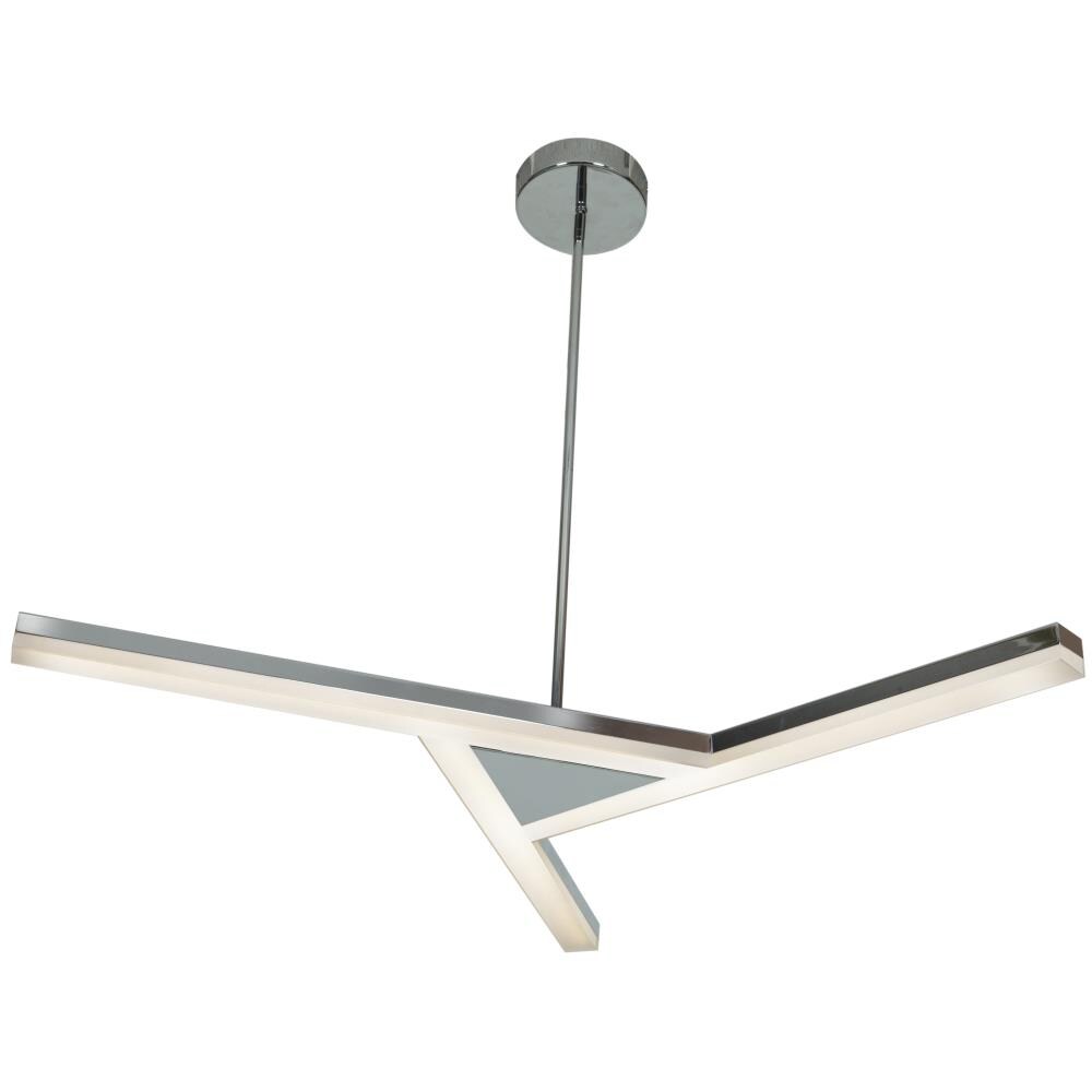 Access Lighting 63965LEDD-CH/ACR Aviator 3-Light Chrome Modern/Contemporary Geometric LED Hanging Pendant Light
